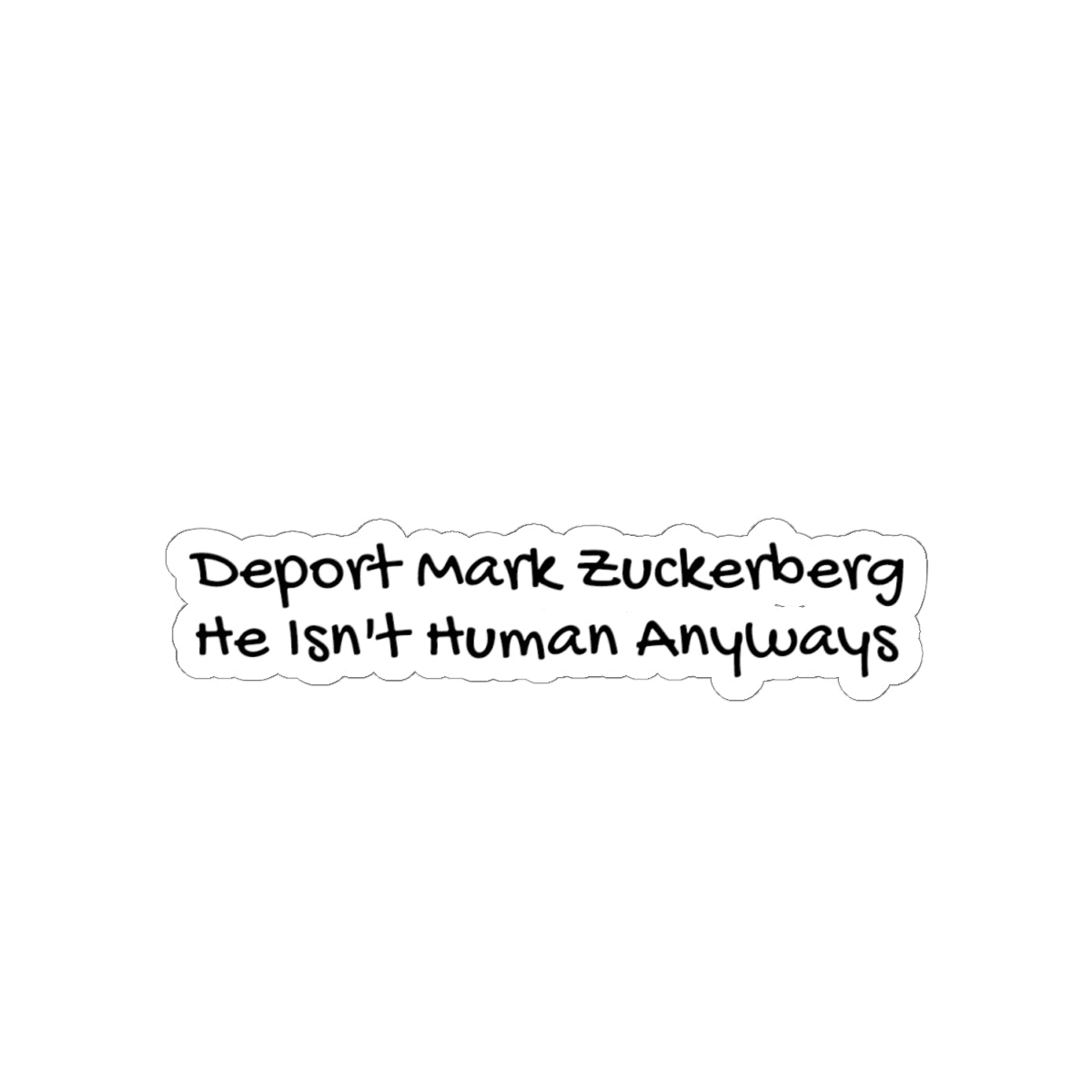 Deport Mark Zuckerberg - Sticker
