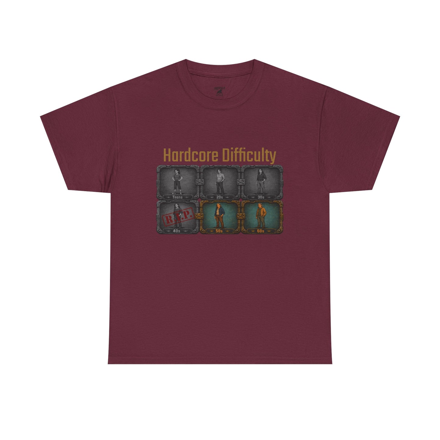 Hardcore Difficulty - Unisex Heavy Cotton Tee