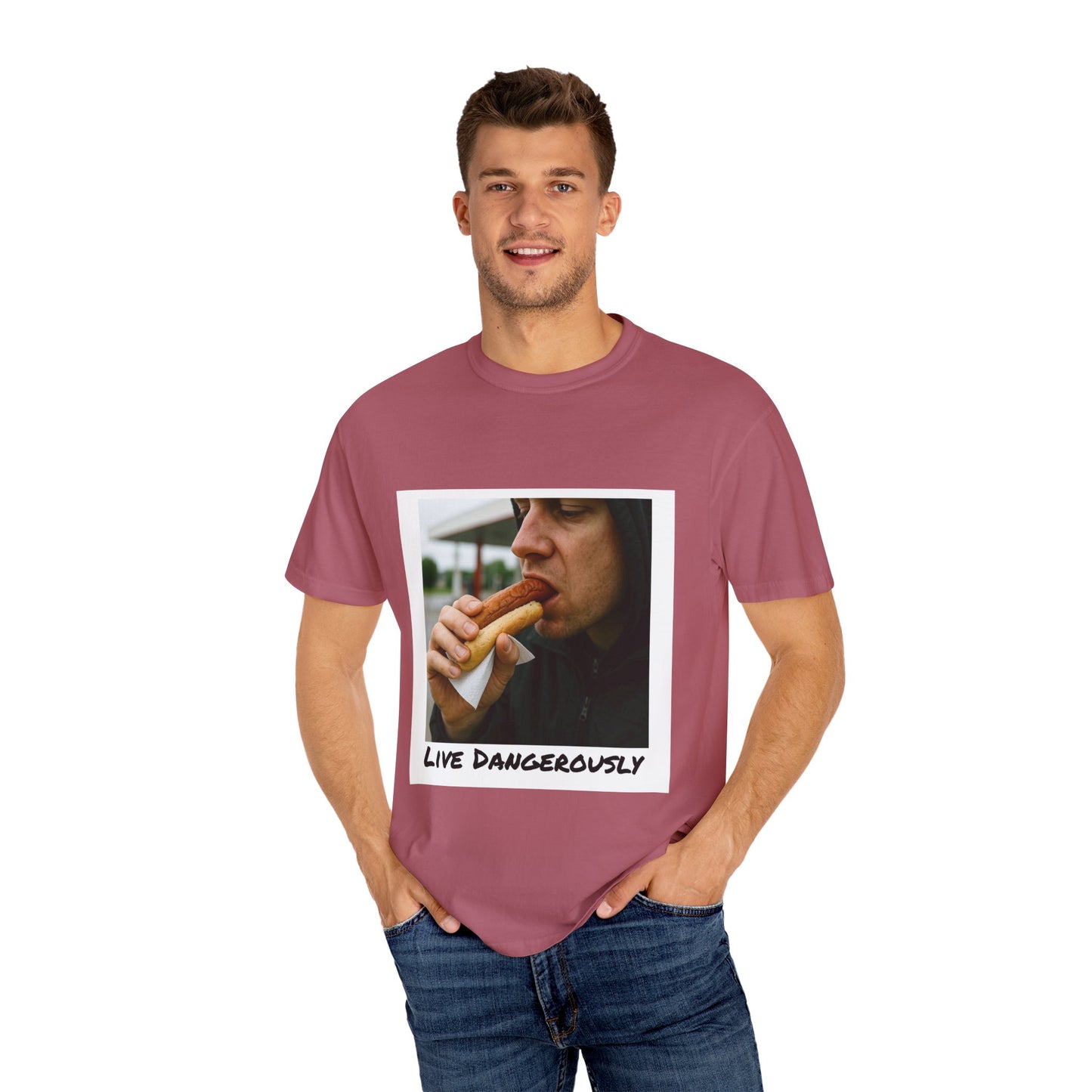 Live Dangerously - Unisex Graphic Print T-Shirt