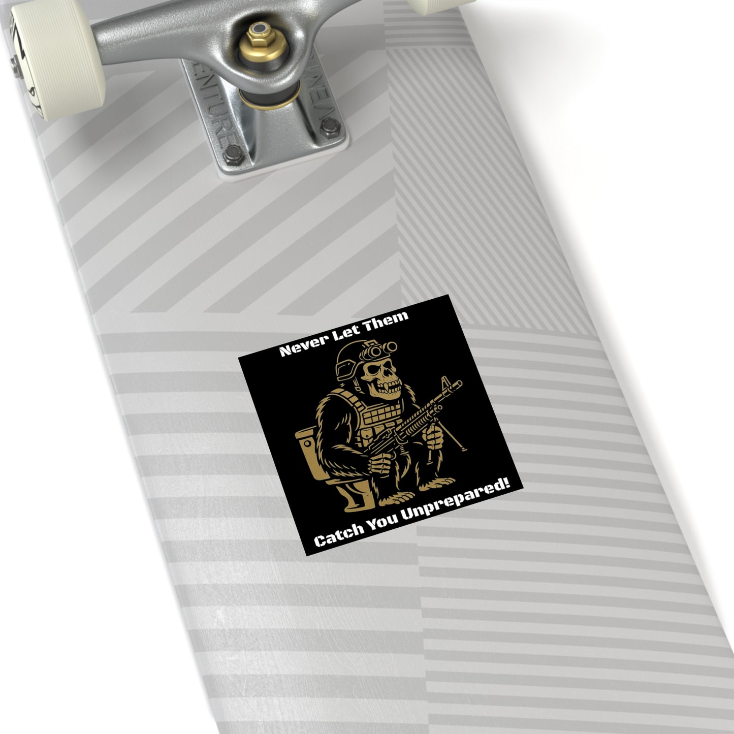 Humorous Military Gorilla Stickers, Funny Gifts for Men, Tactical Decor, Unique Wall Art, Cool Stickers for Outdoor Enthusiasts