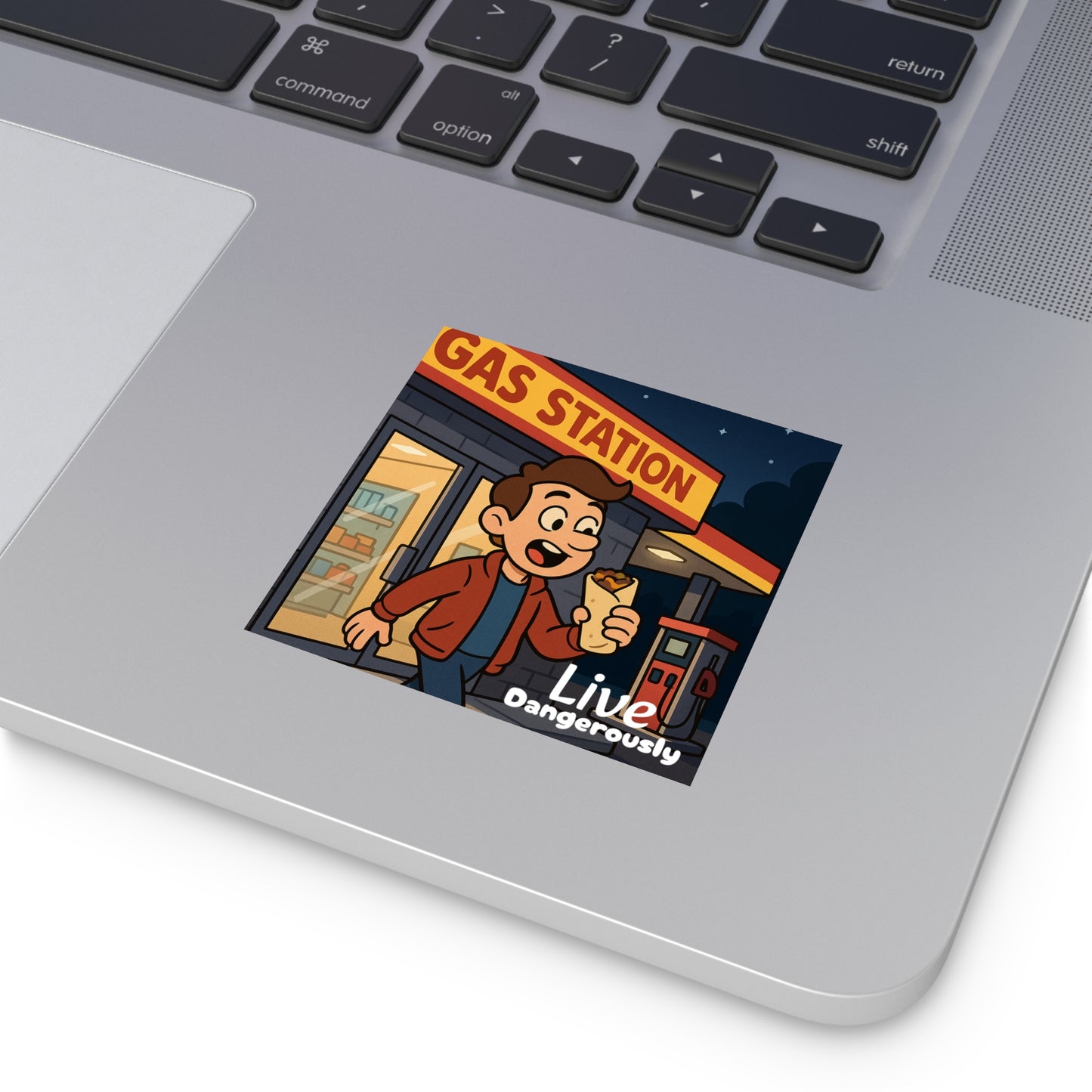 Live Dangerously - Square Stickers