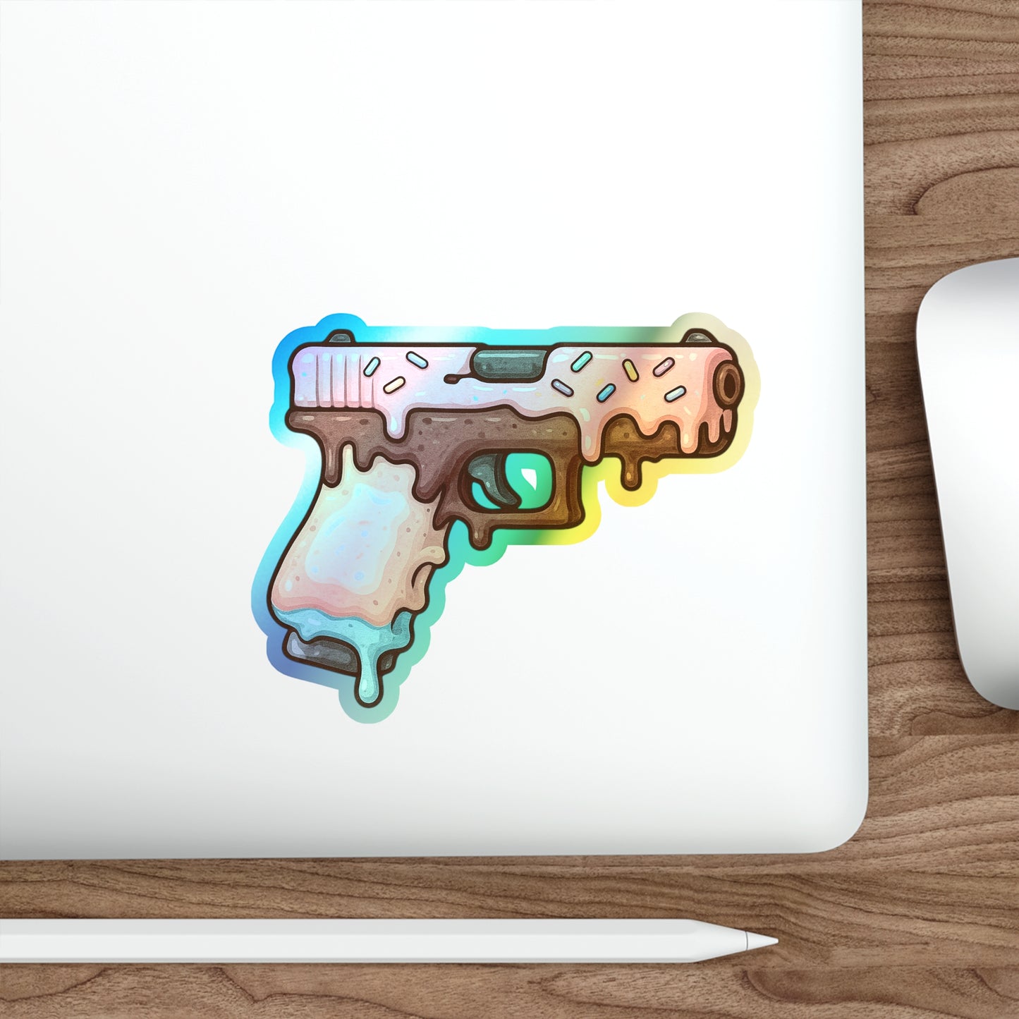 Sweet Treats Glock - Holographic Die-Cut Stickers