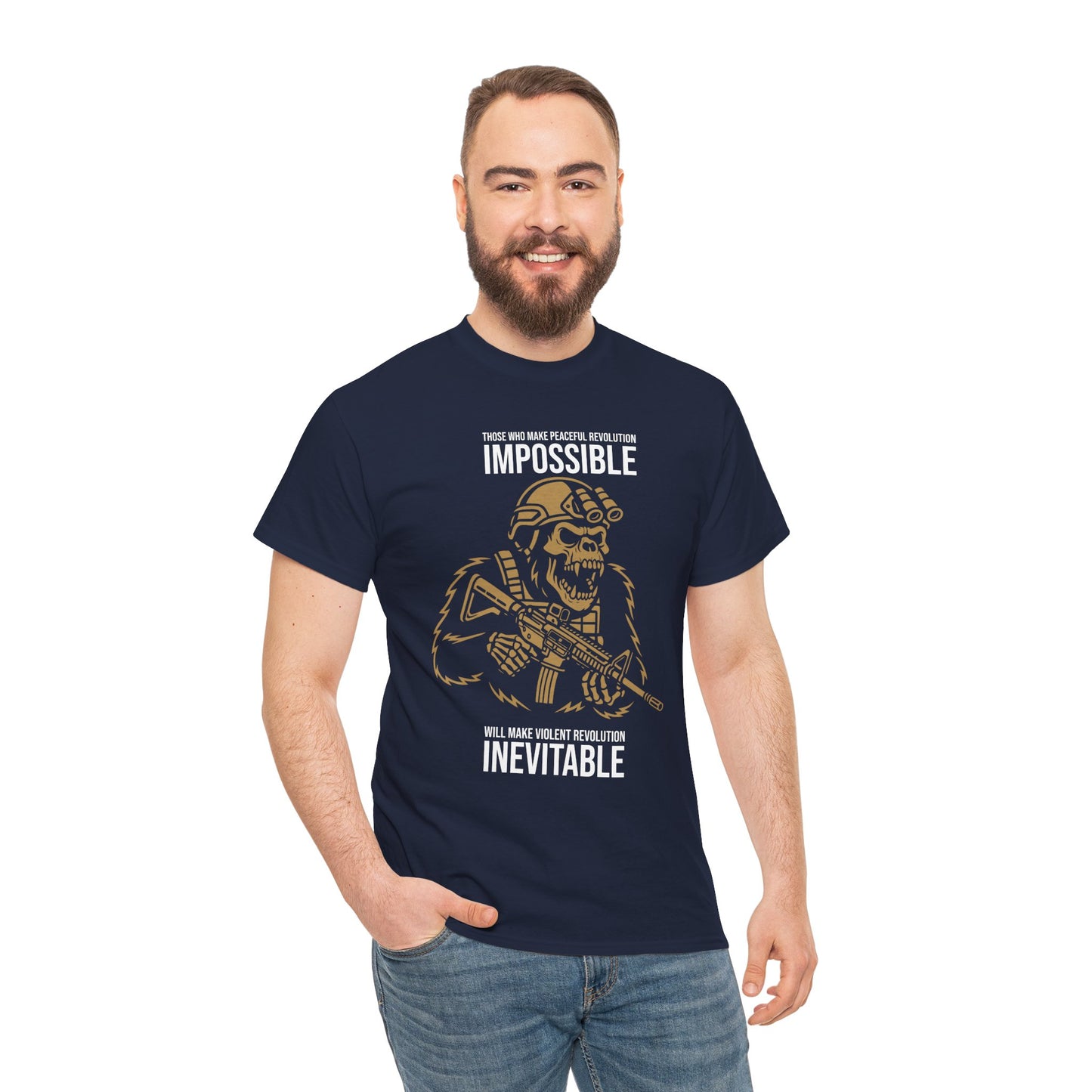 Peaceful Revolution - Unisex Heavy Cotton Tee