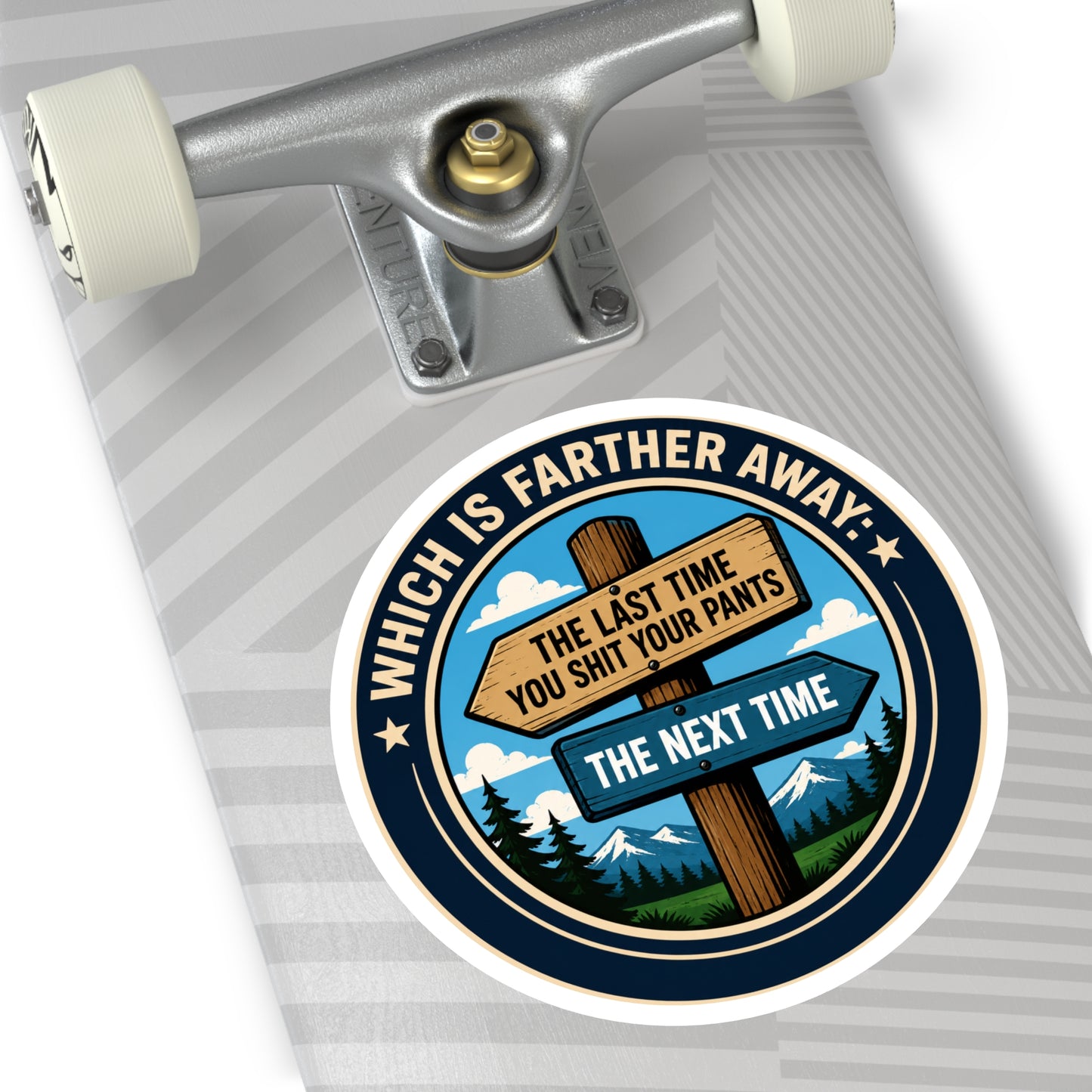 Which is Further - Round Stickers