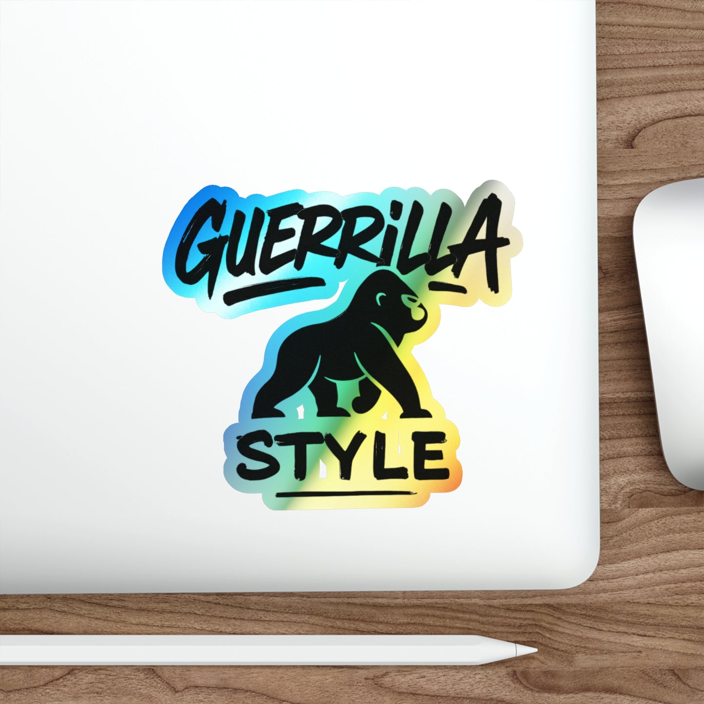 Guerrilla Style - Holographic Die-Cut Sticker