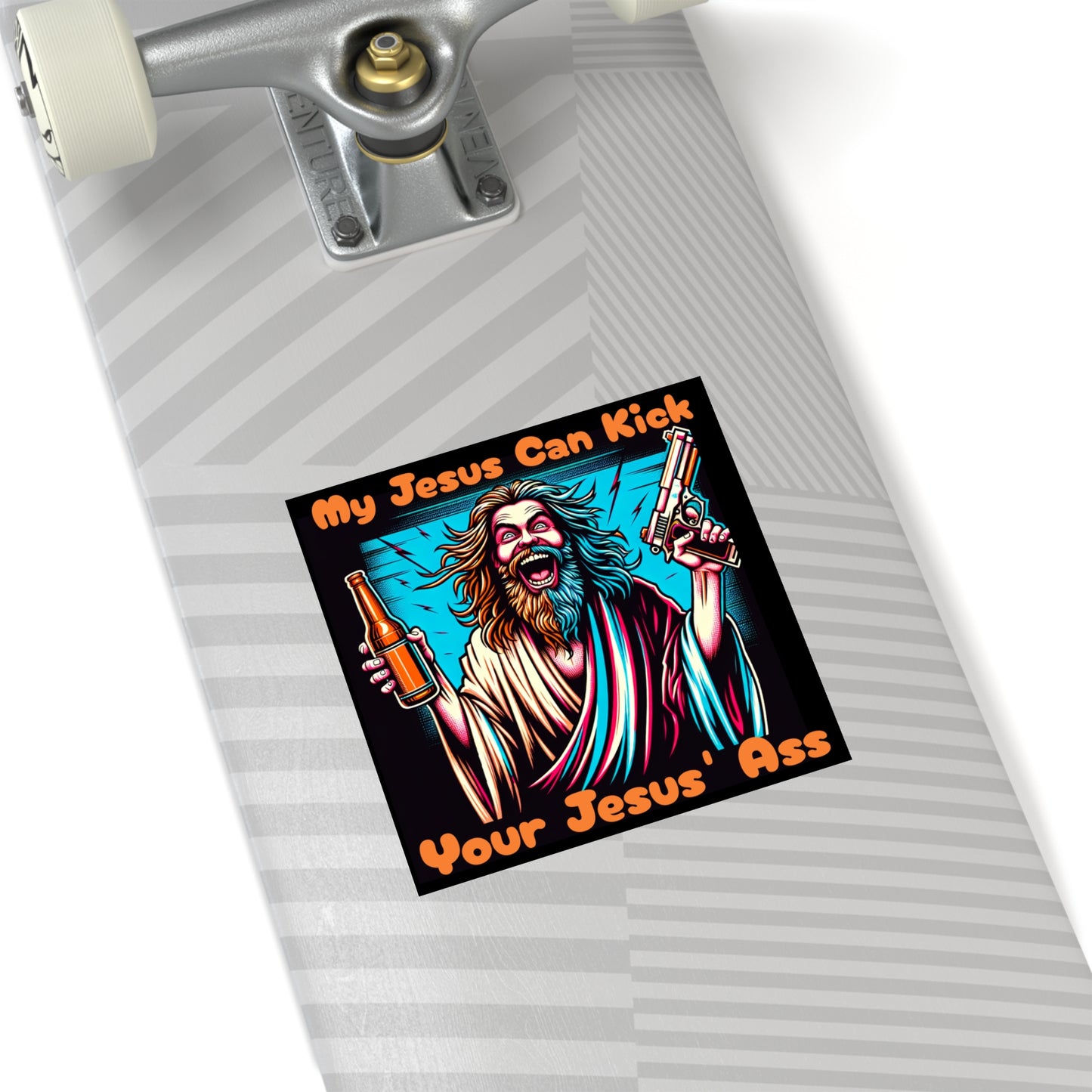 Jesus v Jesus - Square Stickers
