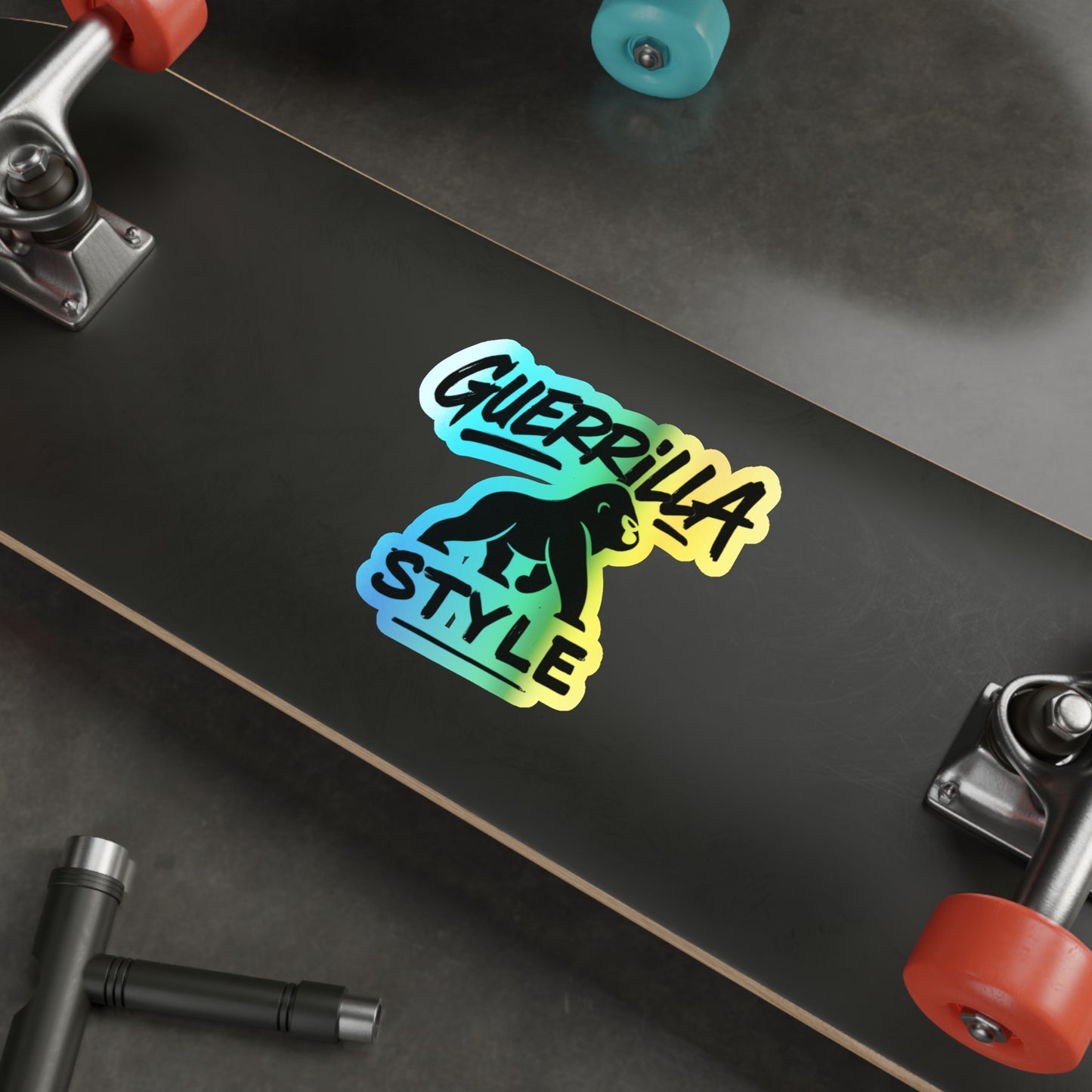 Guerrilla Style - Holographic Die-Cut Sticker