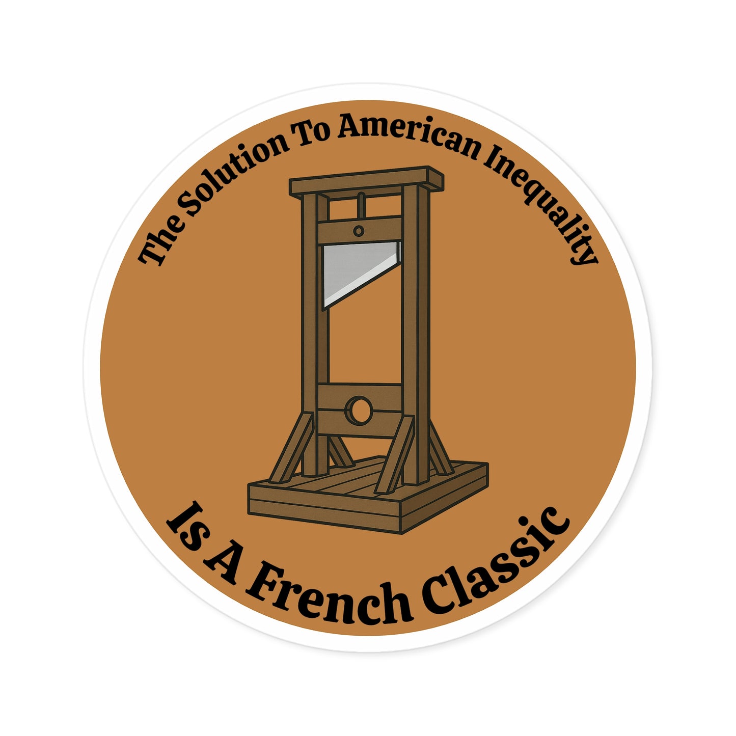 French Classic - Round Vinyl Sticker