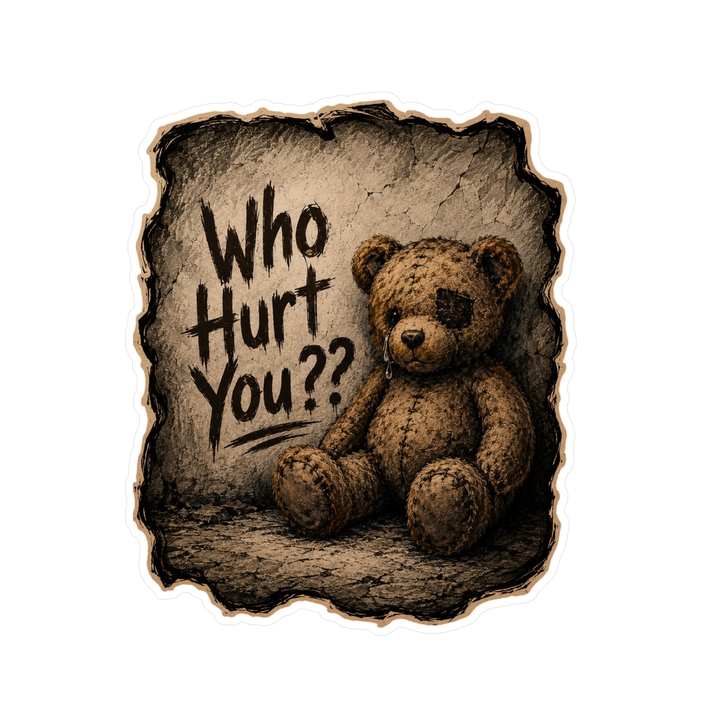 Who Hurt You - Kiss-Cut Vinyl Decals