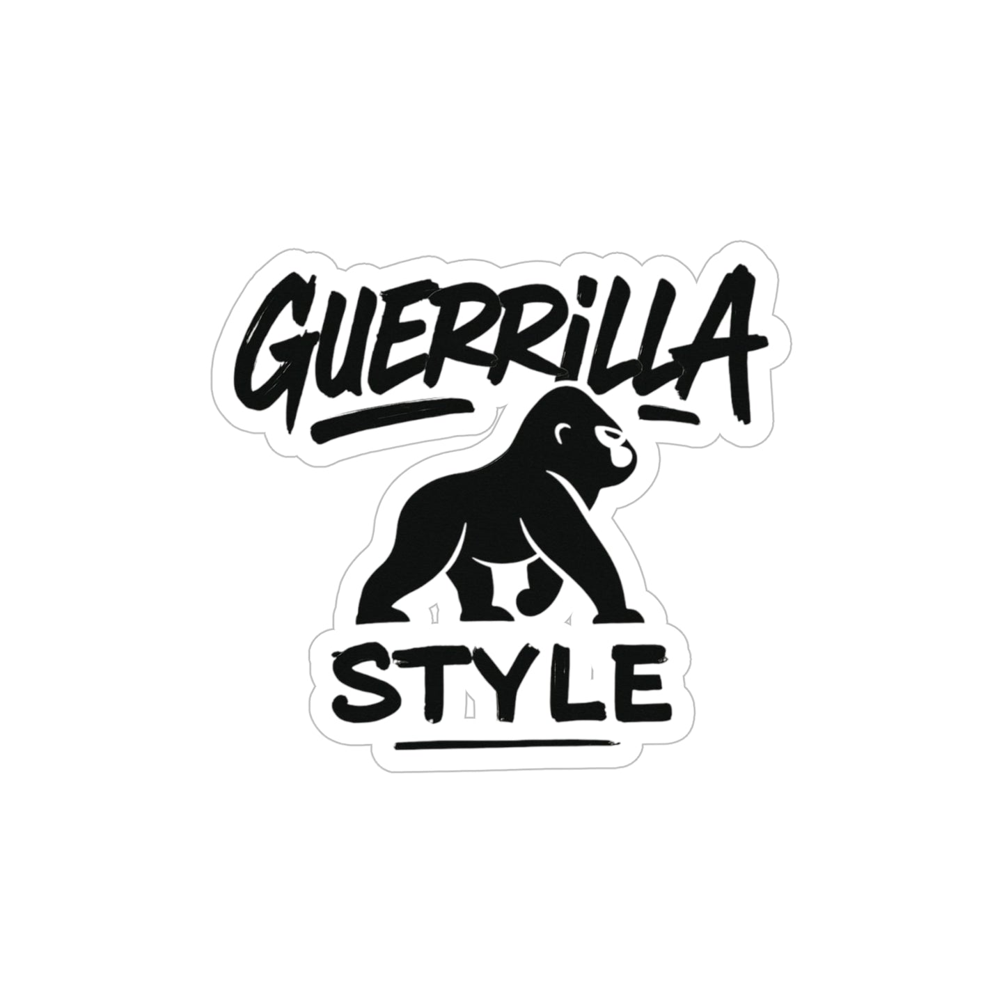 Guerrilla Style Sticker - Die-Cut Stickers