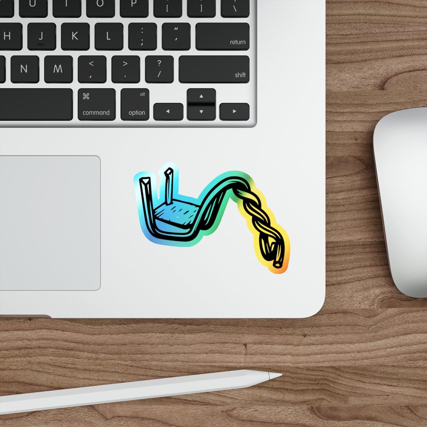 Machine Gun - Holographic Die-cut Sticker