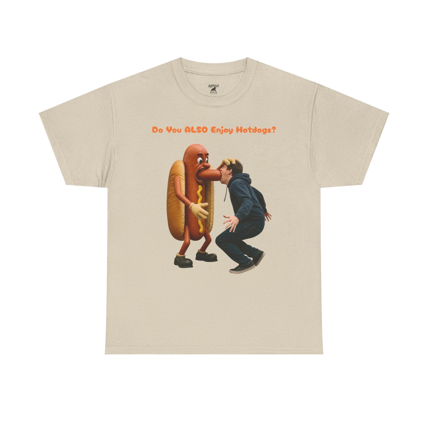 Man Eats Hotdog! - T-Shirt