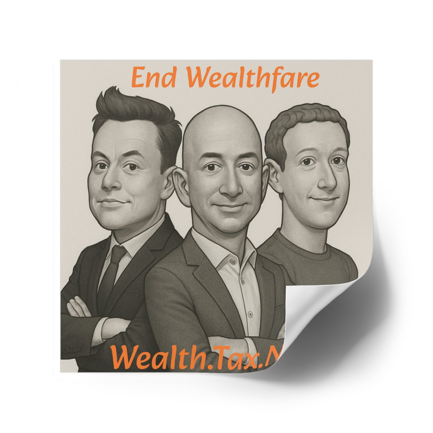 Wealthfare - Square Stickers