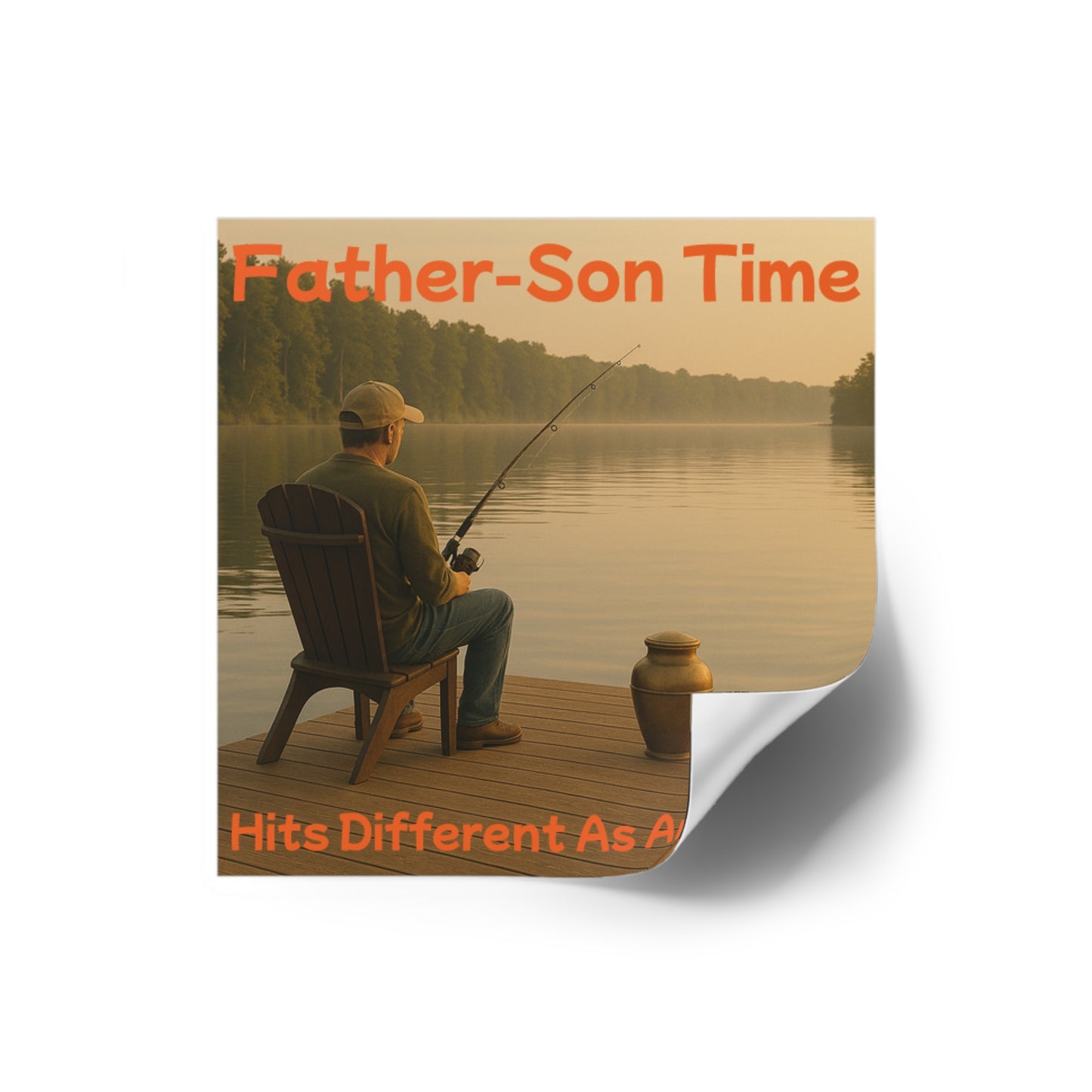 Father-Son Time - Square Sticker