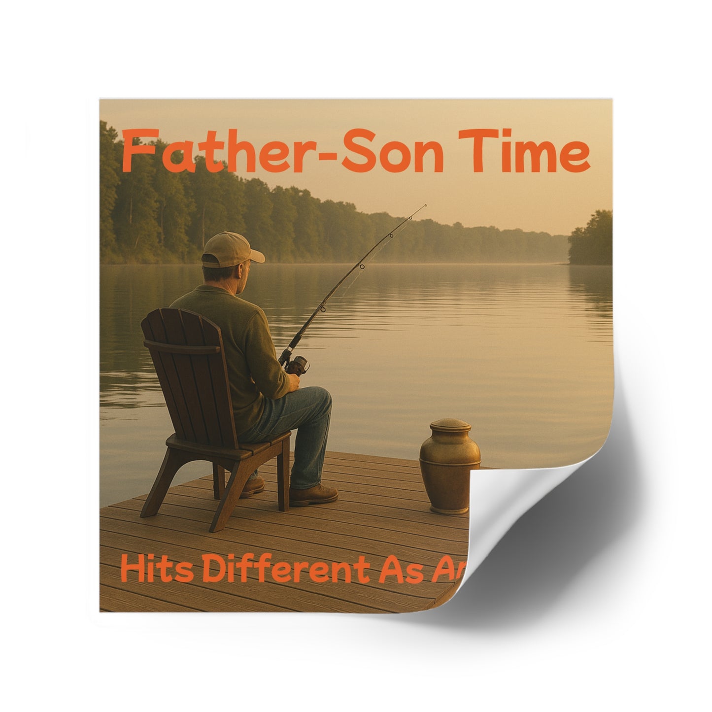 Father-Son Time - Square Sticker