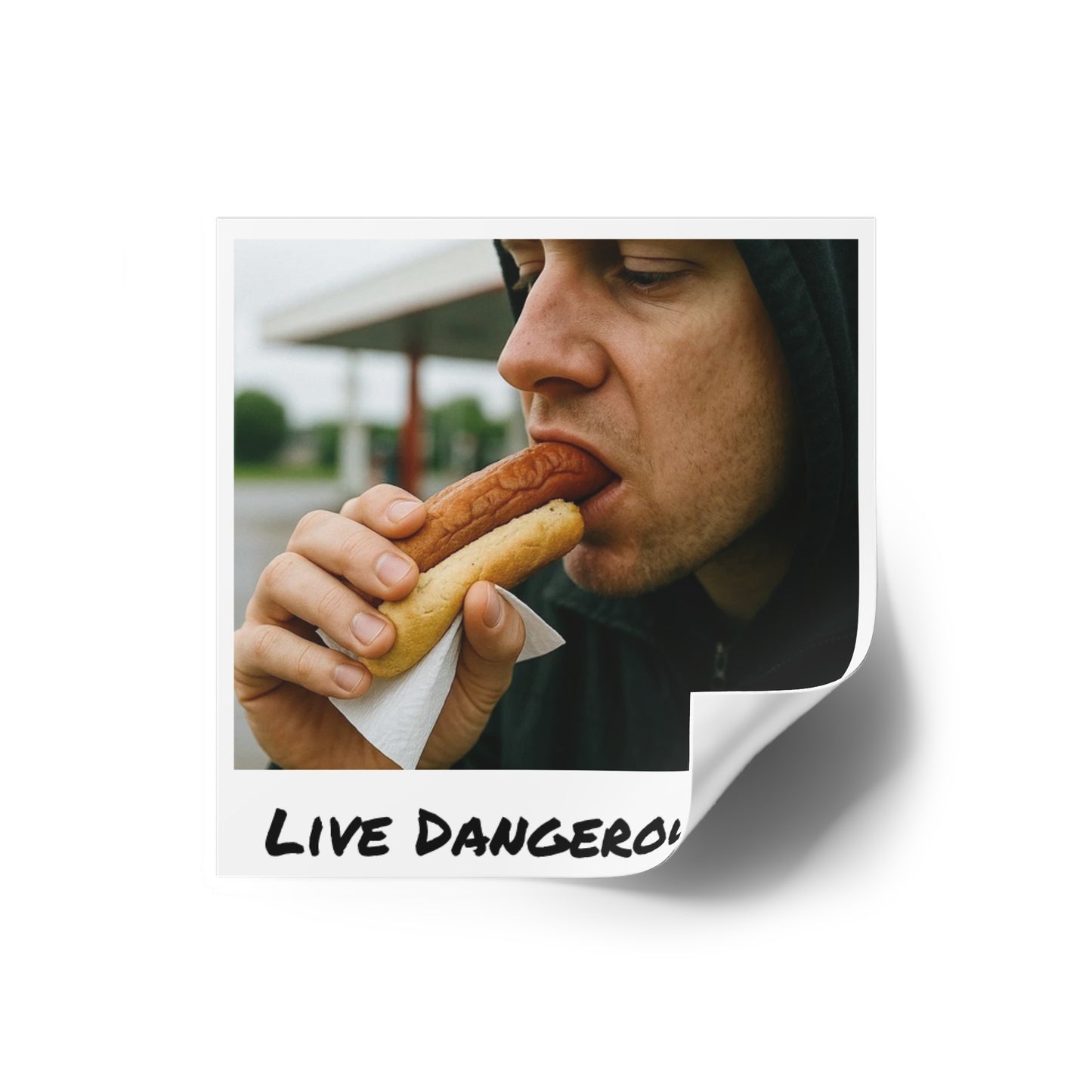Live Dangerously - Square Stickers