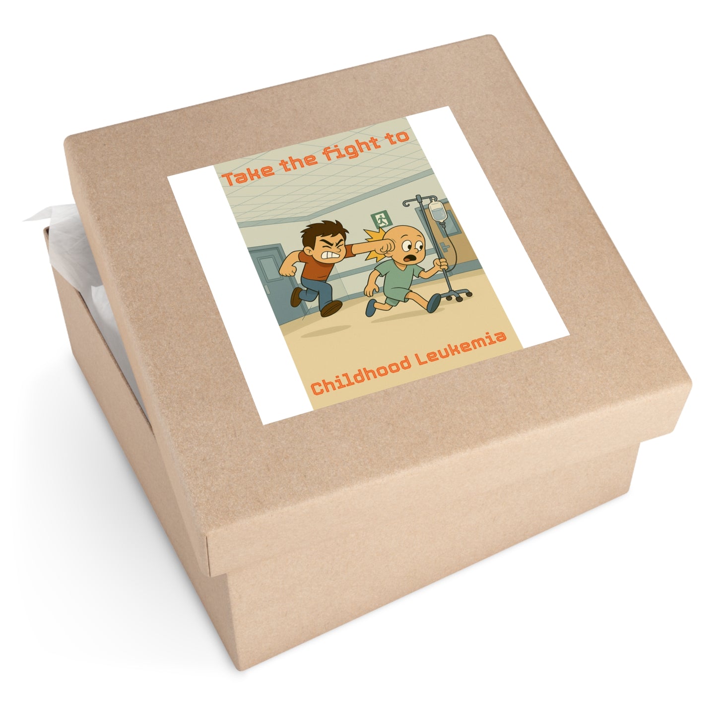 Childhood Leukemia Awareness - Square Sticker