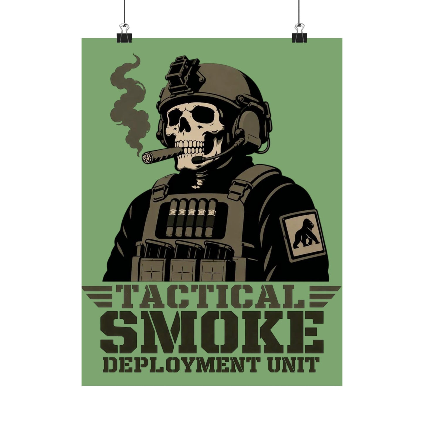 Tactical Smoke - Matte Vertical Posters