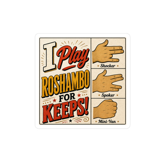 Roshambo - Kiss-Cut Vinyl Decals