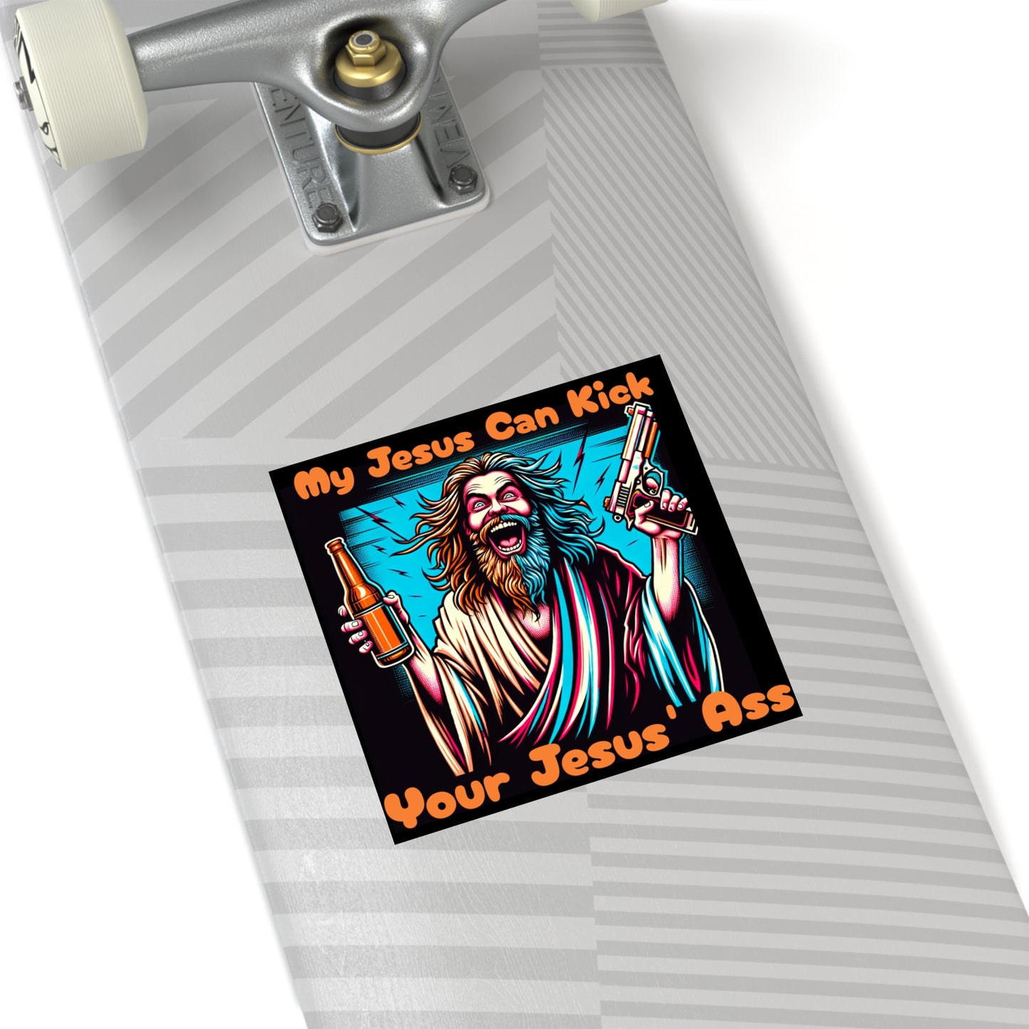 Jesus v Jesus - Square Stickers