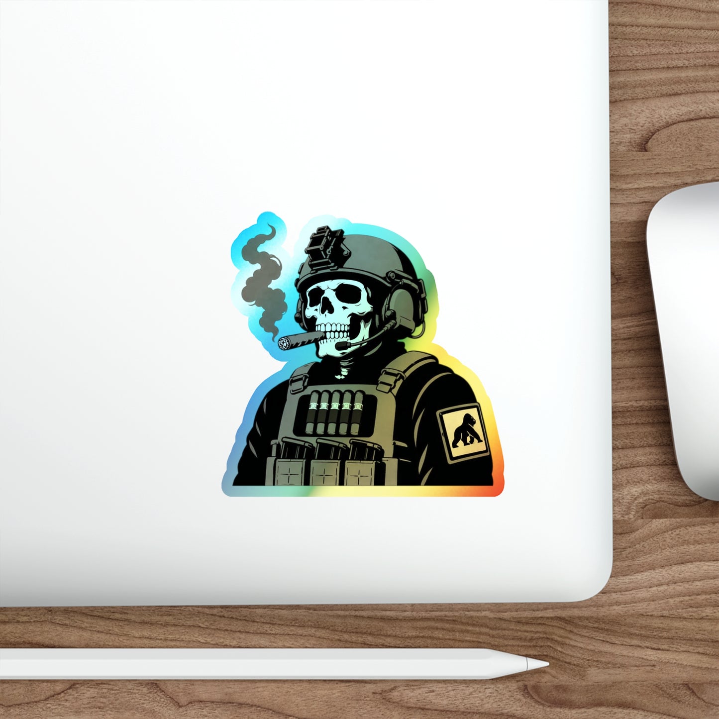 Tactical Smoke - Holographic Die-cut Stickers