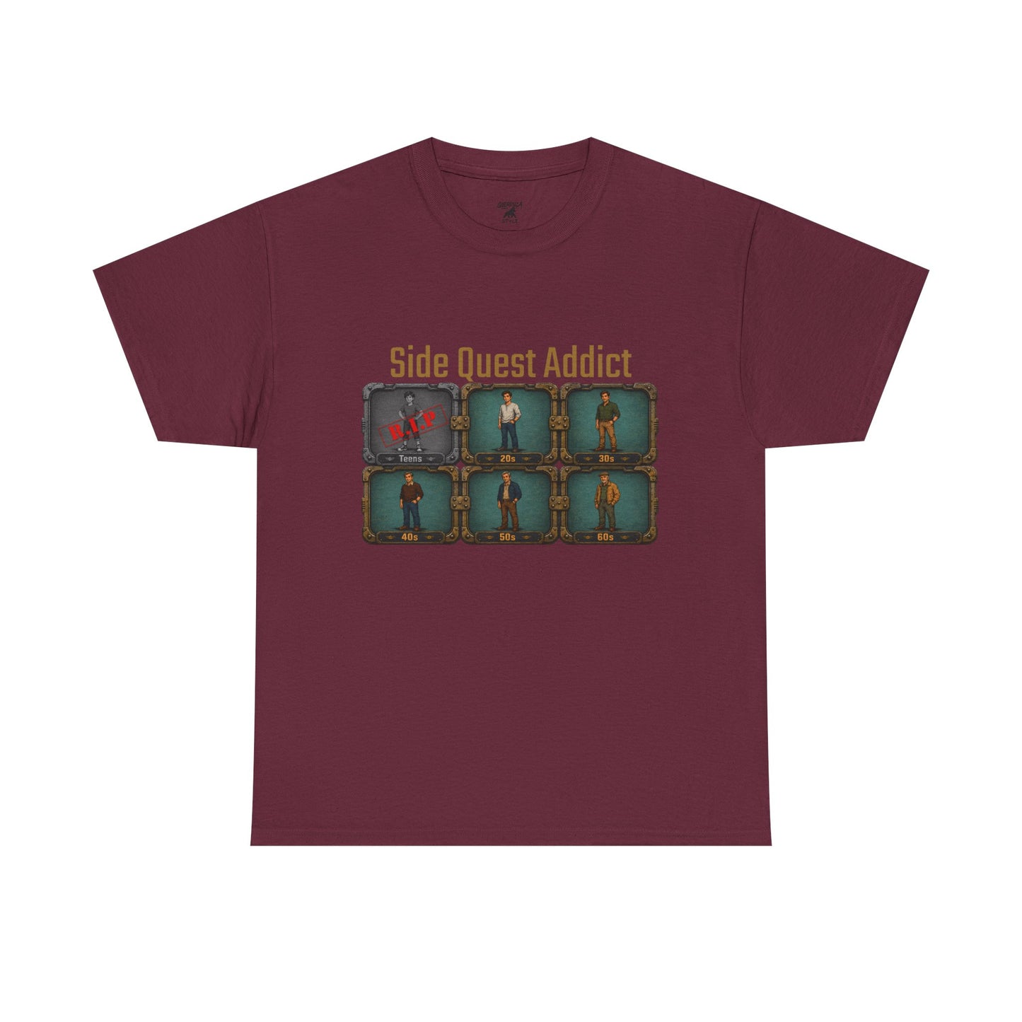 Side Quest Addict - Unisex Heavy Cotton Tee