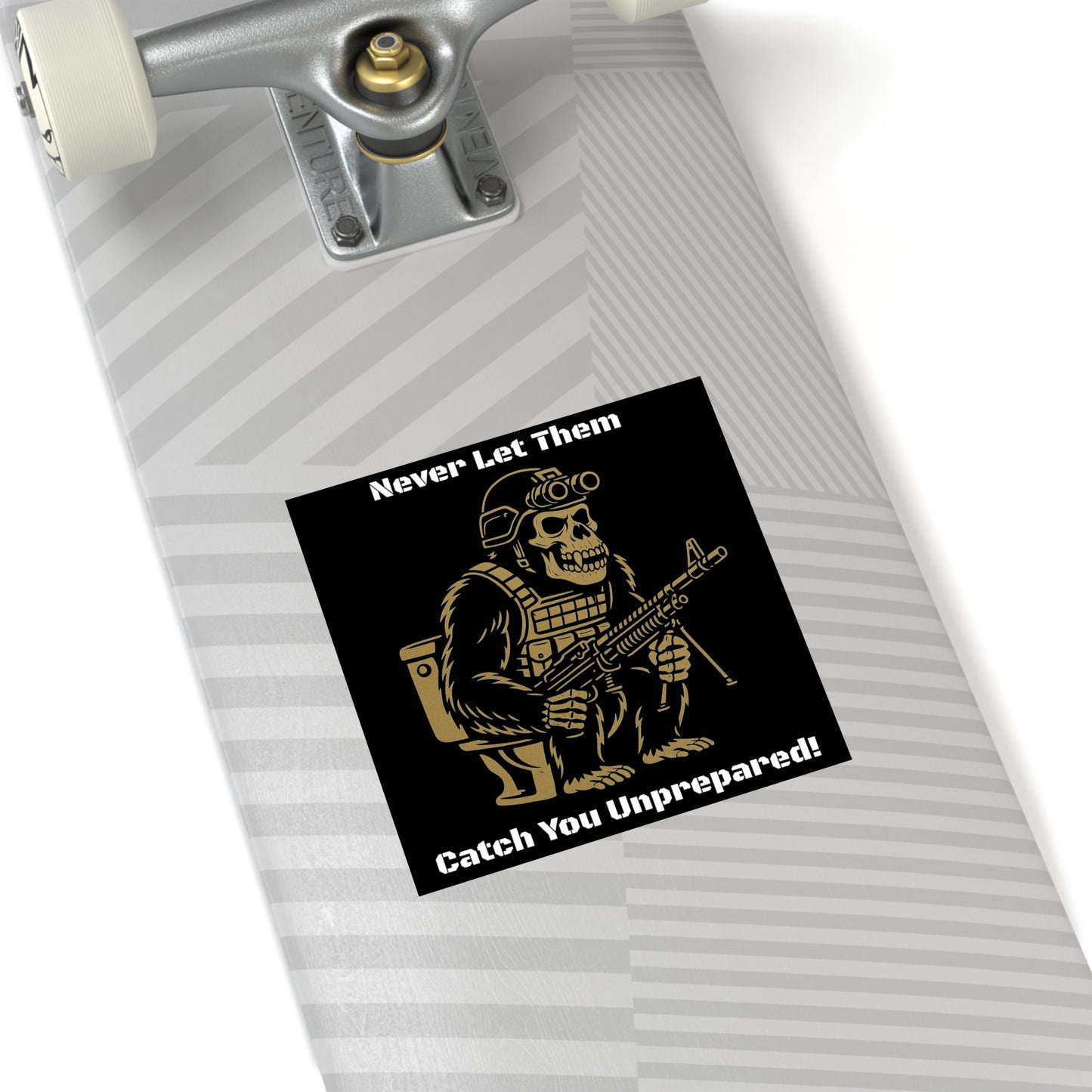 Humorous Military Gorilla Stickers, Funny Gifts for Men, Tactical Decor, Unique Wall Art, Cool Stickers for Outdoor Enthusiasts