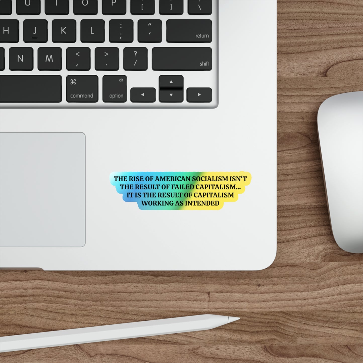 American Socialism - Holographic Die-Cut Sticker