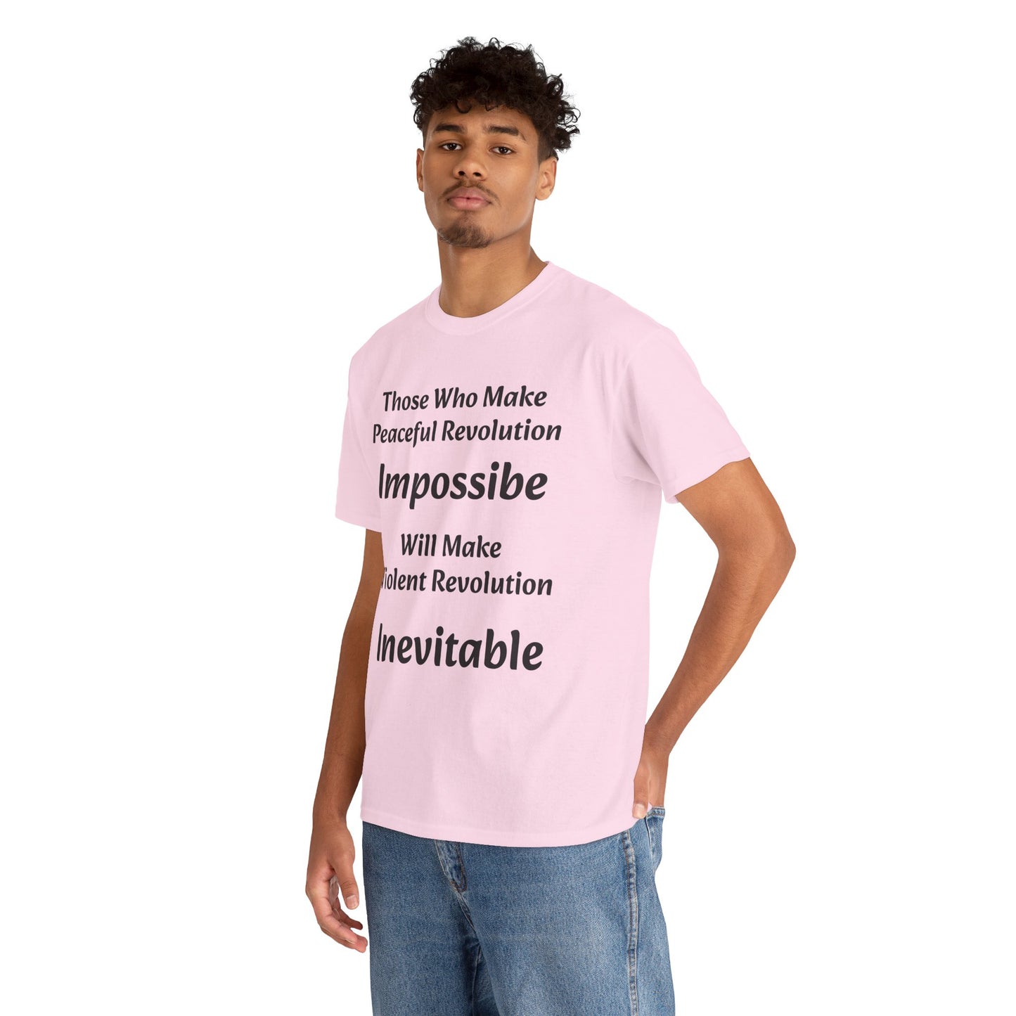 Peaceful Revolution - Unisex Heavy Cotton Tee