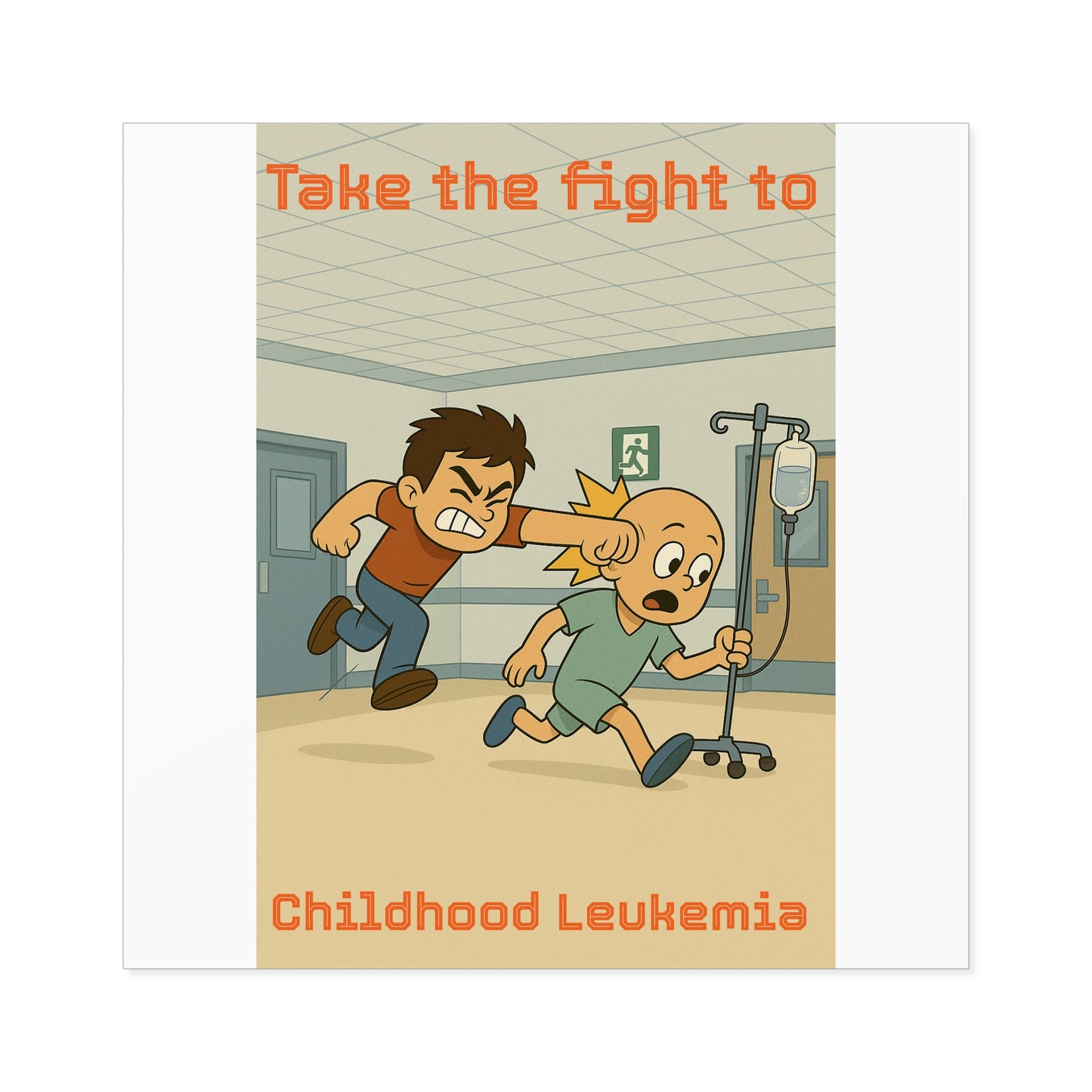 Childhood Leukemia Awareness - Square Sticker