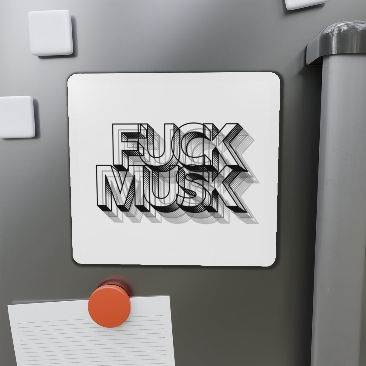 FUCK MUSK - Die-Cut Magnet