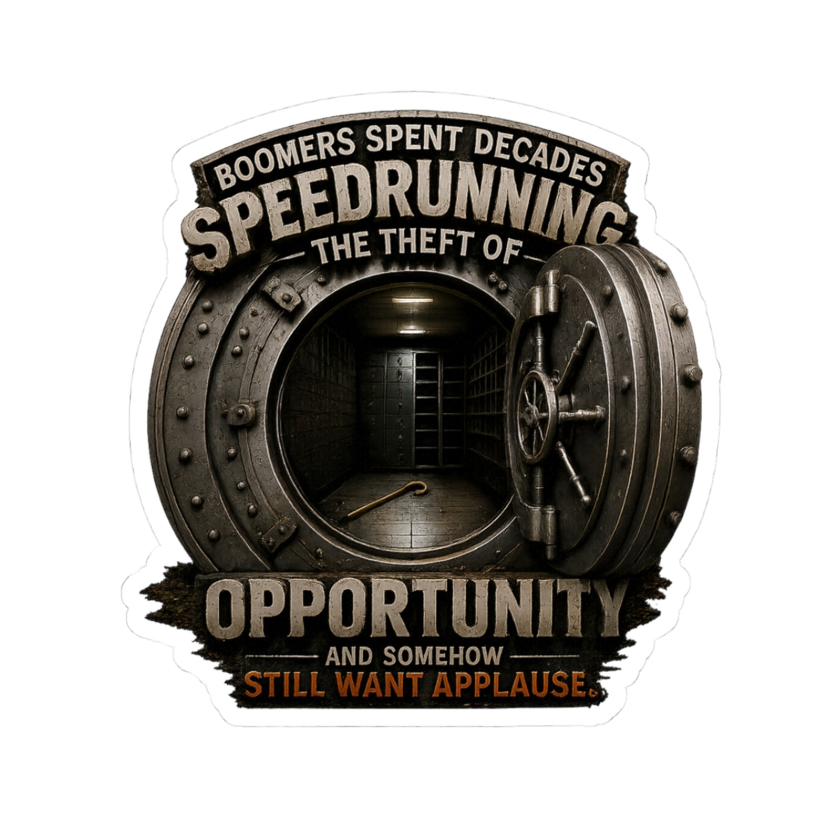 Speedrunning Boomers - Kiss-Cut Sticker