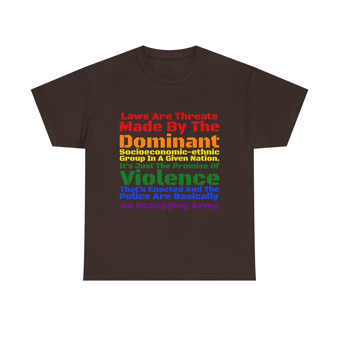 Laws Are Threats - Unisex Heavy Cotton Tee