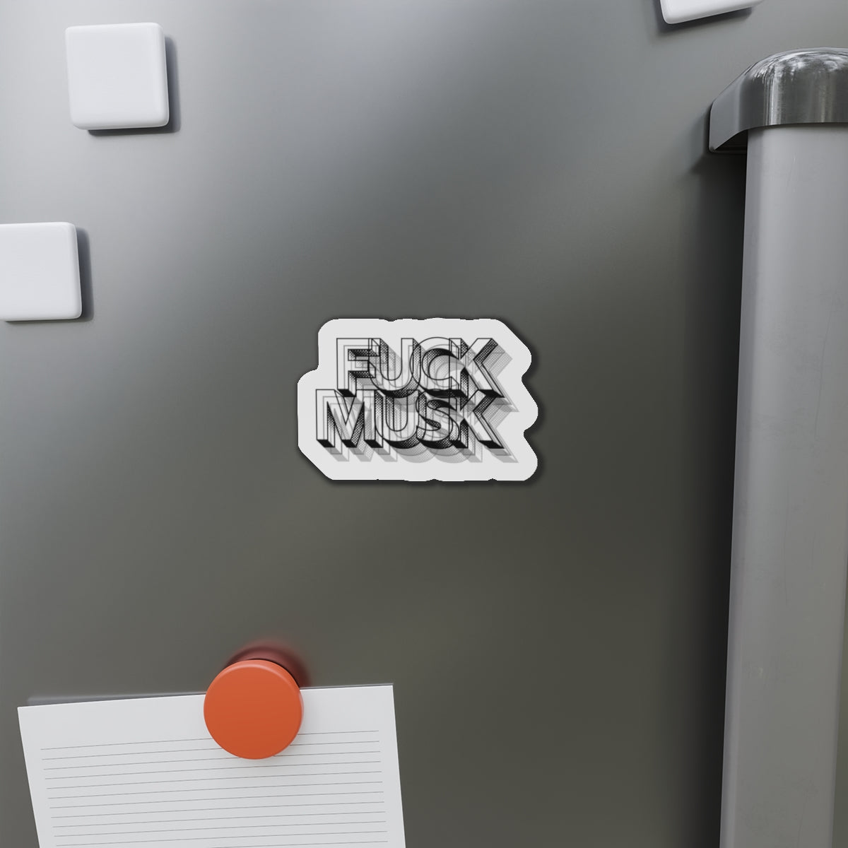 Fuck Musk - Die-Cut Magnet