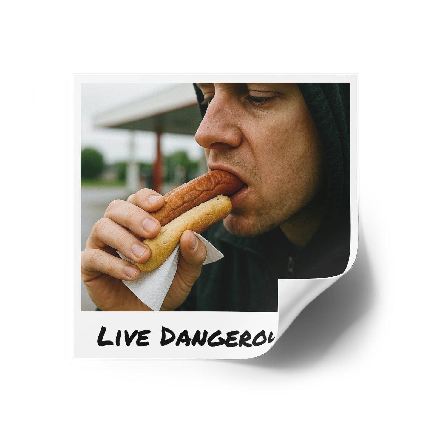 Live Dangerously - Square Stickers