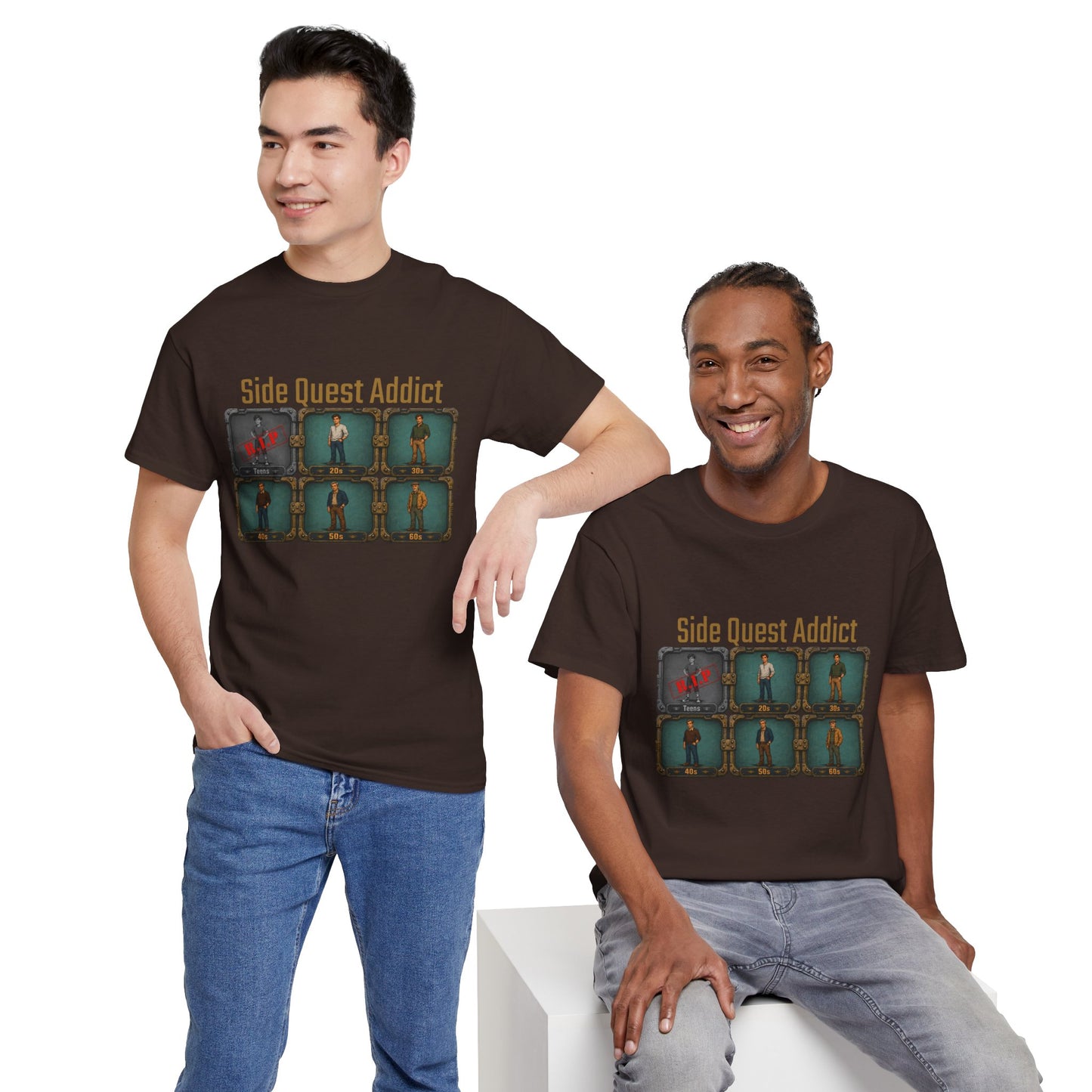 Side Quest Addict - Unisex Heavy Cotton Tee
