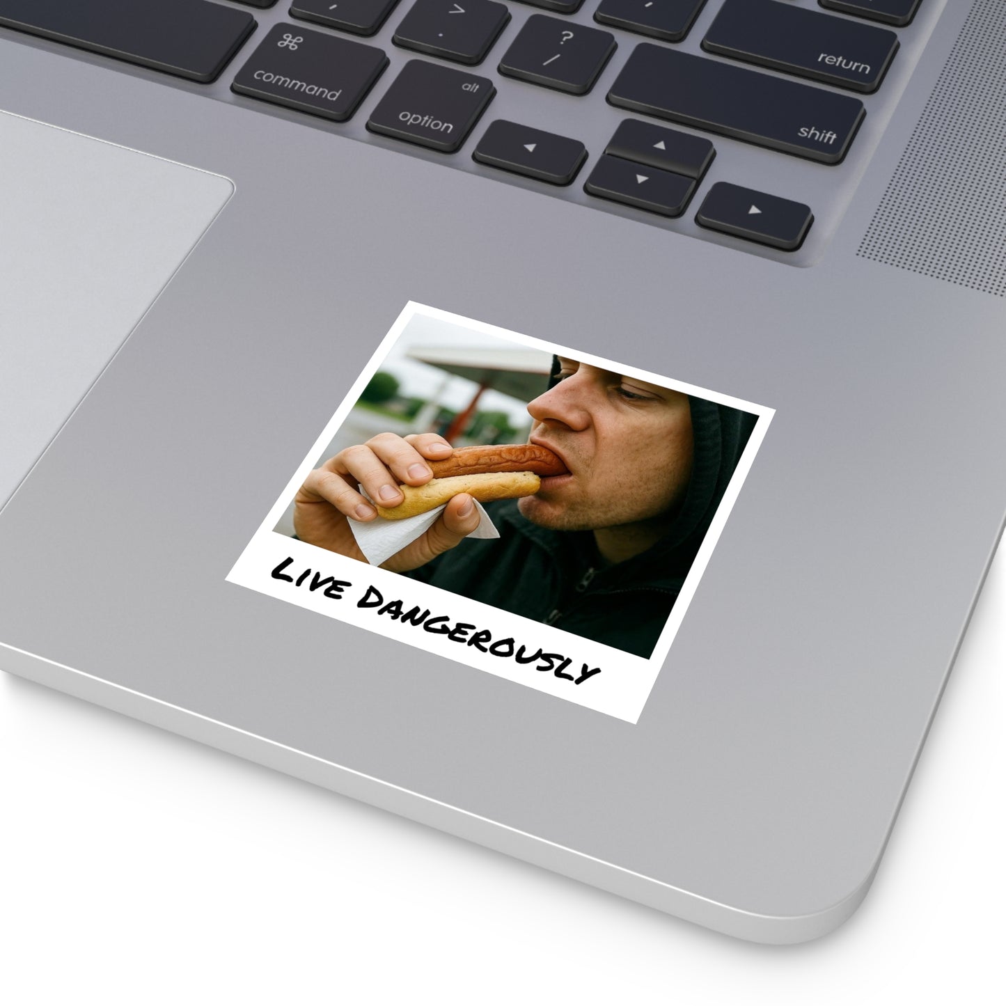 Live Dangerously - Square Stickers