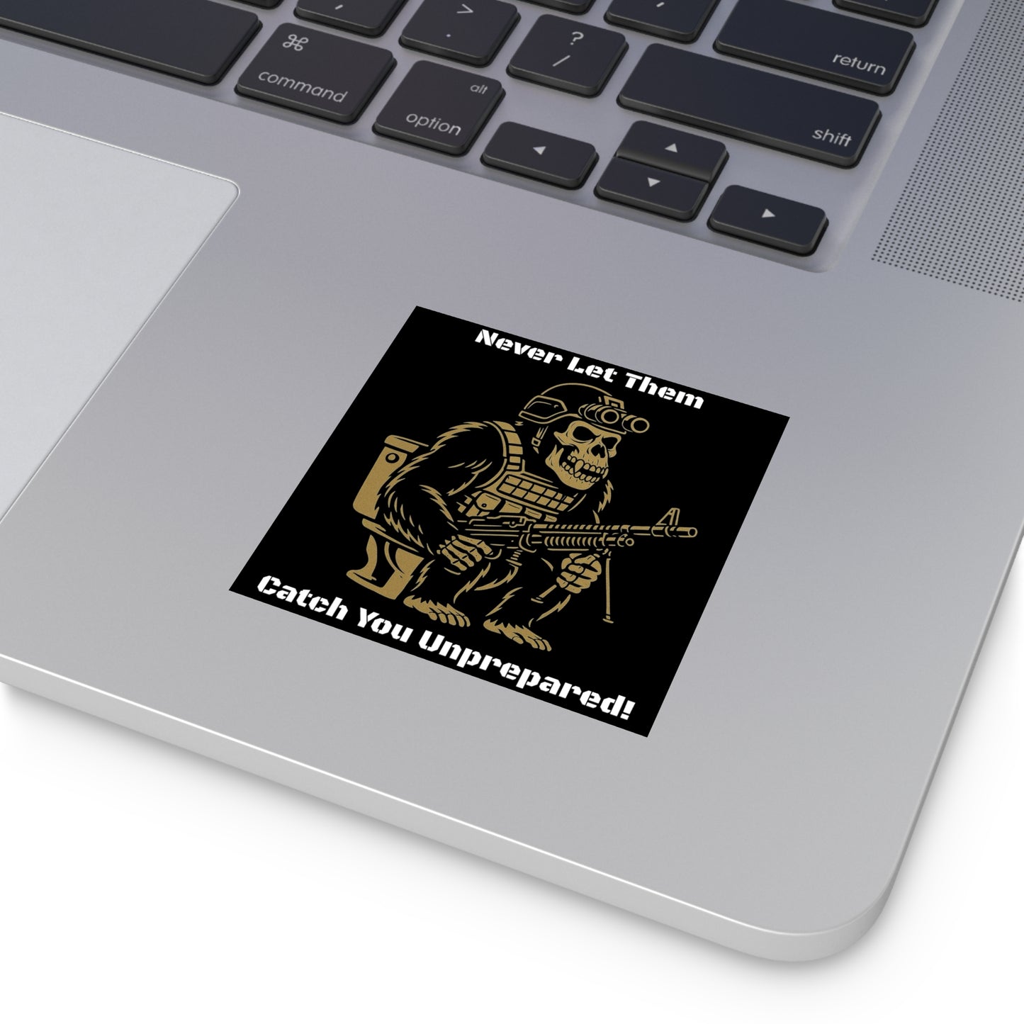 Humorous Military Gorilla Stickers, Funny Gifts for Men, Tactical Decor, Unique Wall Art, Cool Stickers for Outdoor Enthusiasts