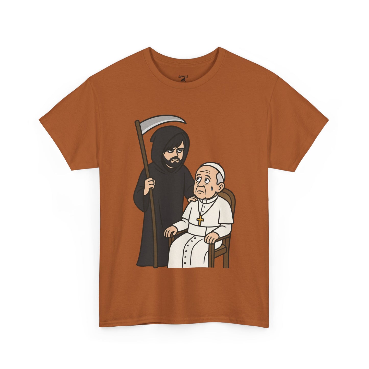 Grim Reaper and The Pope - Unisex Heavy Cotton Tee