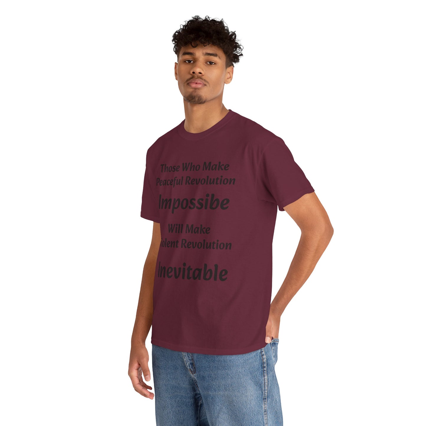 Peaceful Revolution - Unisex Heavy Cotton Tee