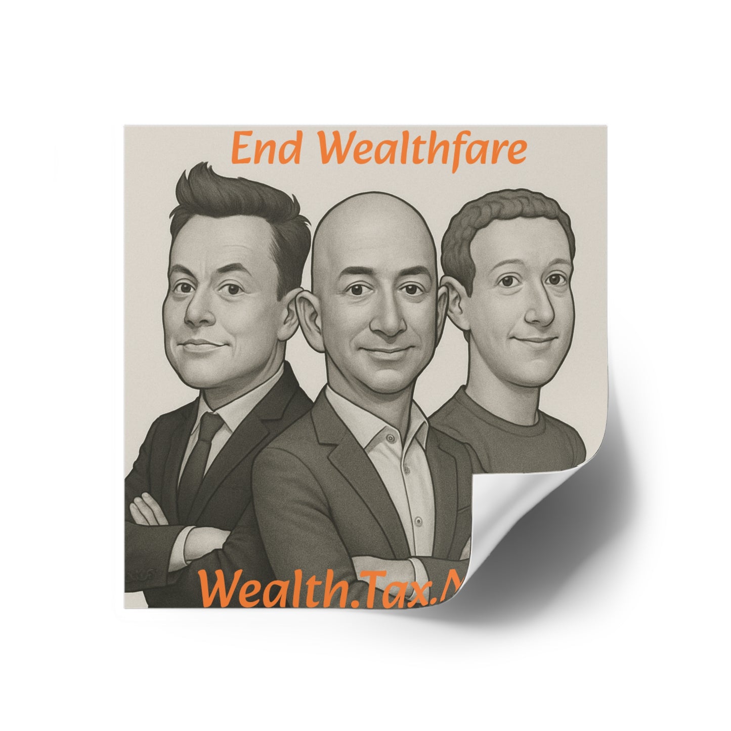 Wealthfare - Square Stickers
