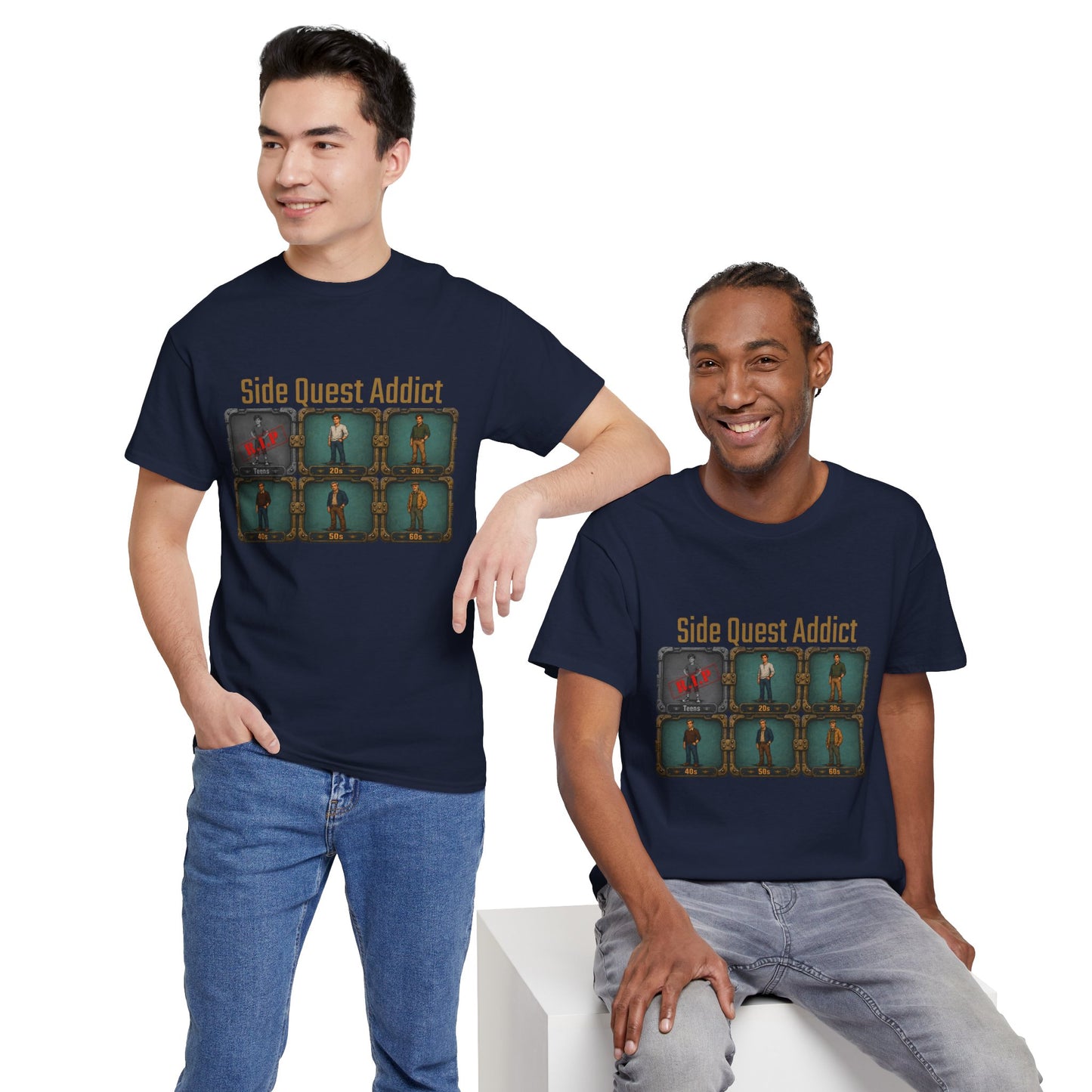Side Quest Addict - Unisex Heavy Cotton Tee