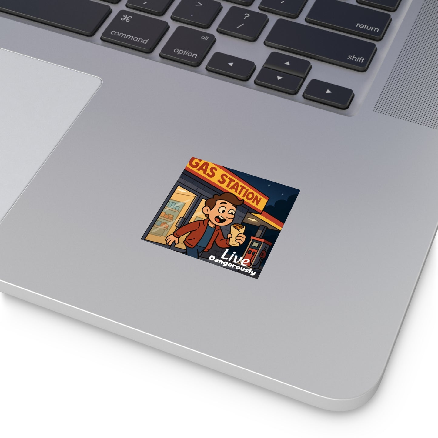 Live Dangerously - Square Stickers