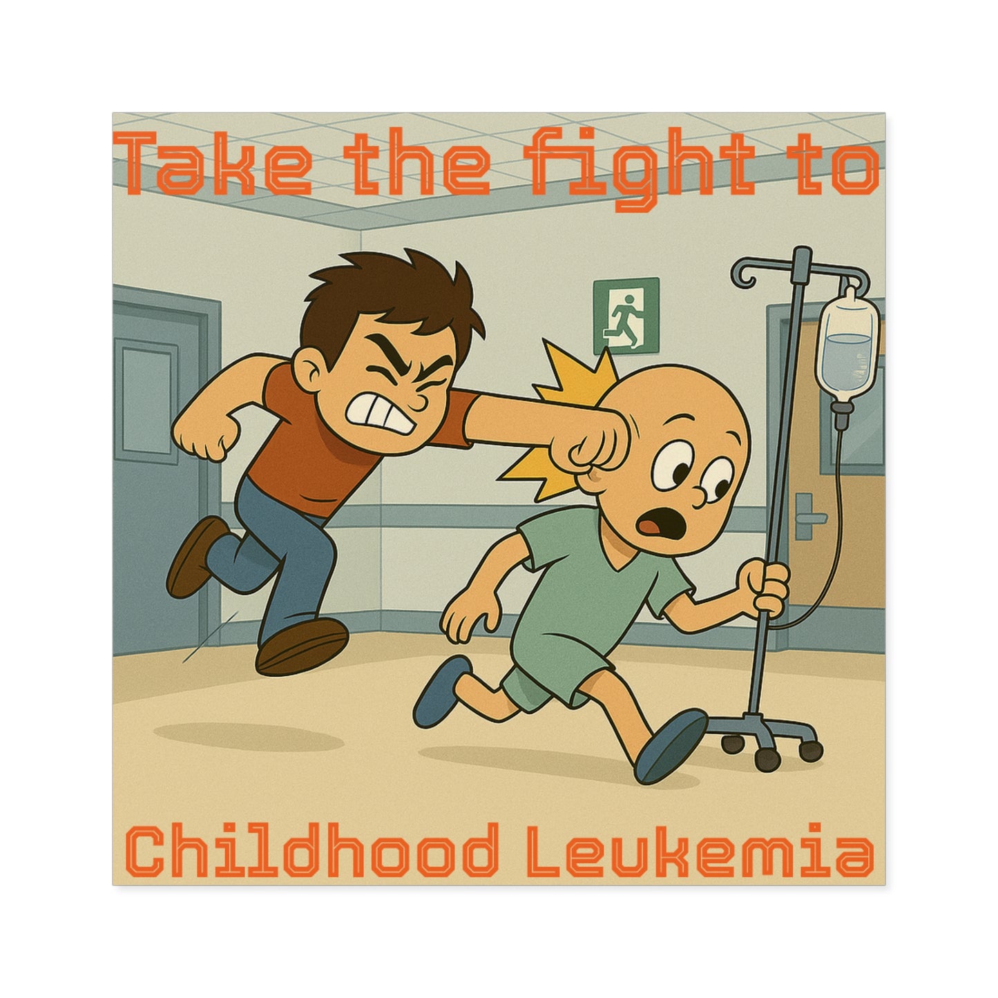 Childhood Leukemia Awareness - Square Sticker