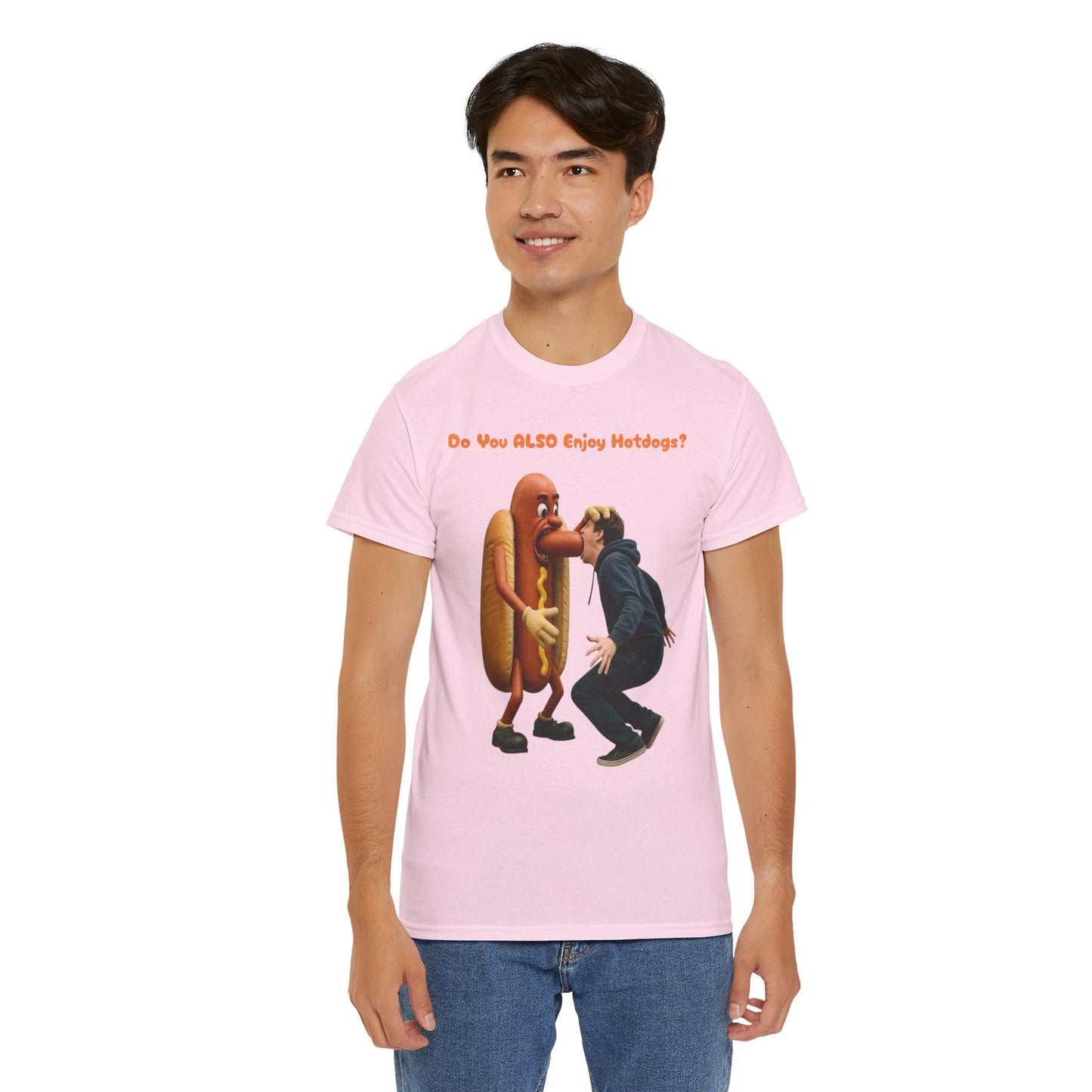 Man Eats Hotdog! - T-Shirt