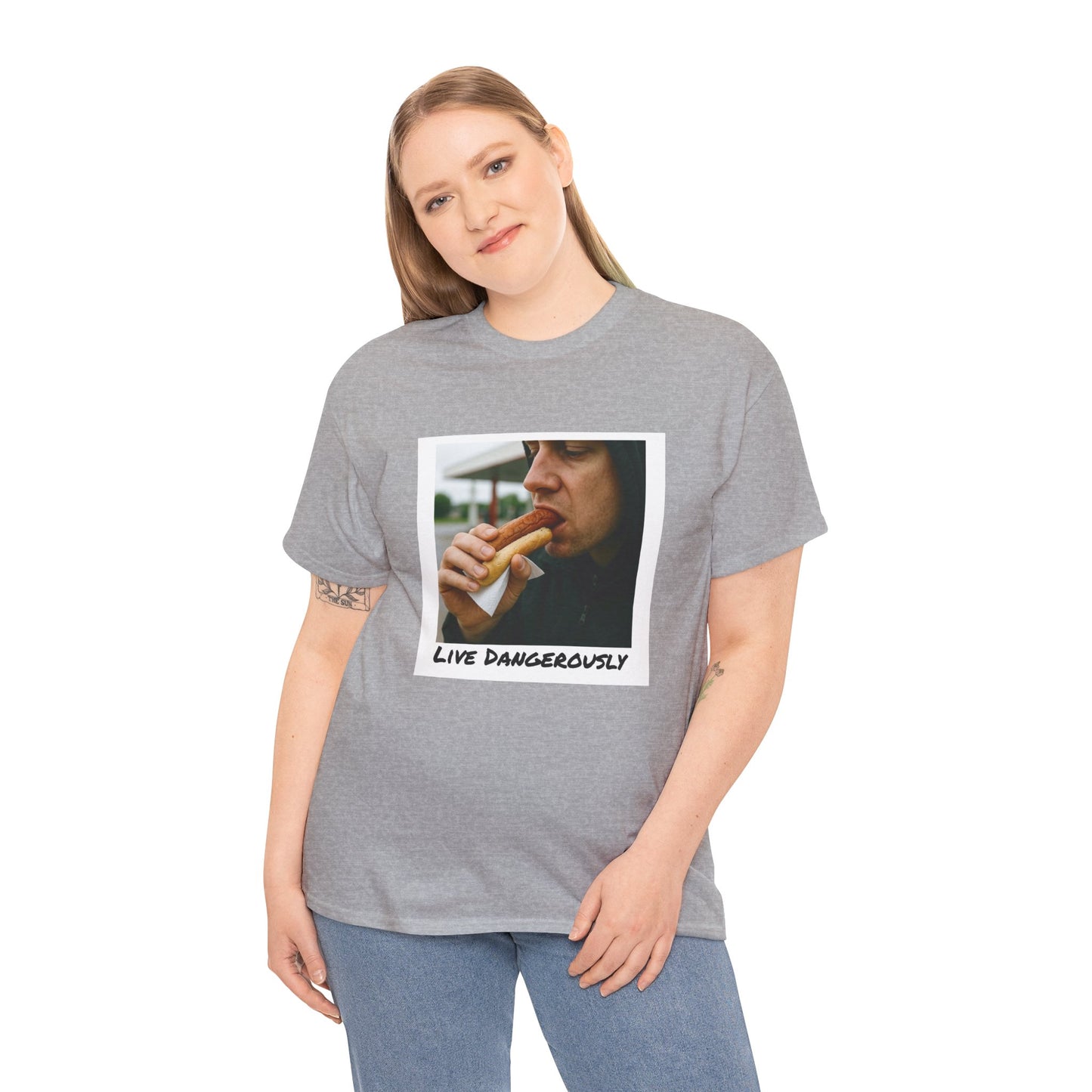 Live Dangerously - Unisex Graphic Print T-Shirt