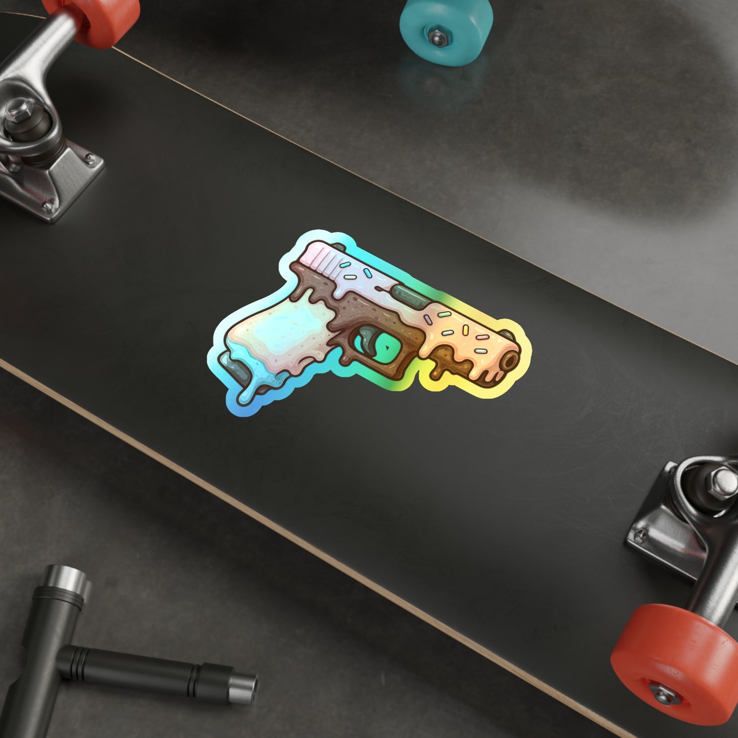 Sweet Treats Glock - Holographic Die-Cut Stickers