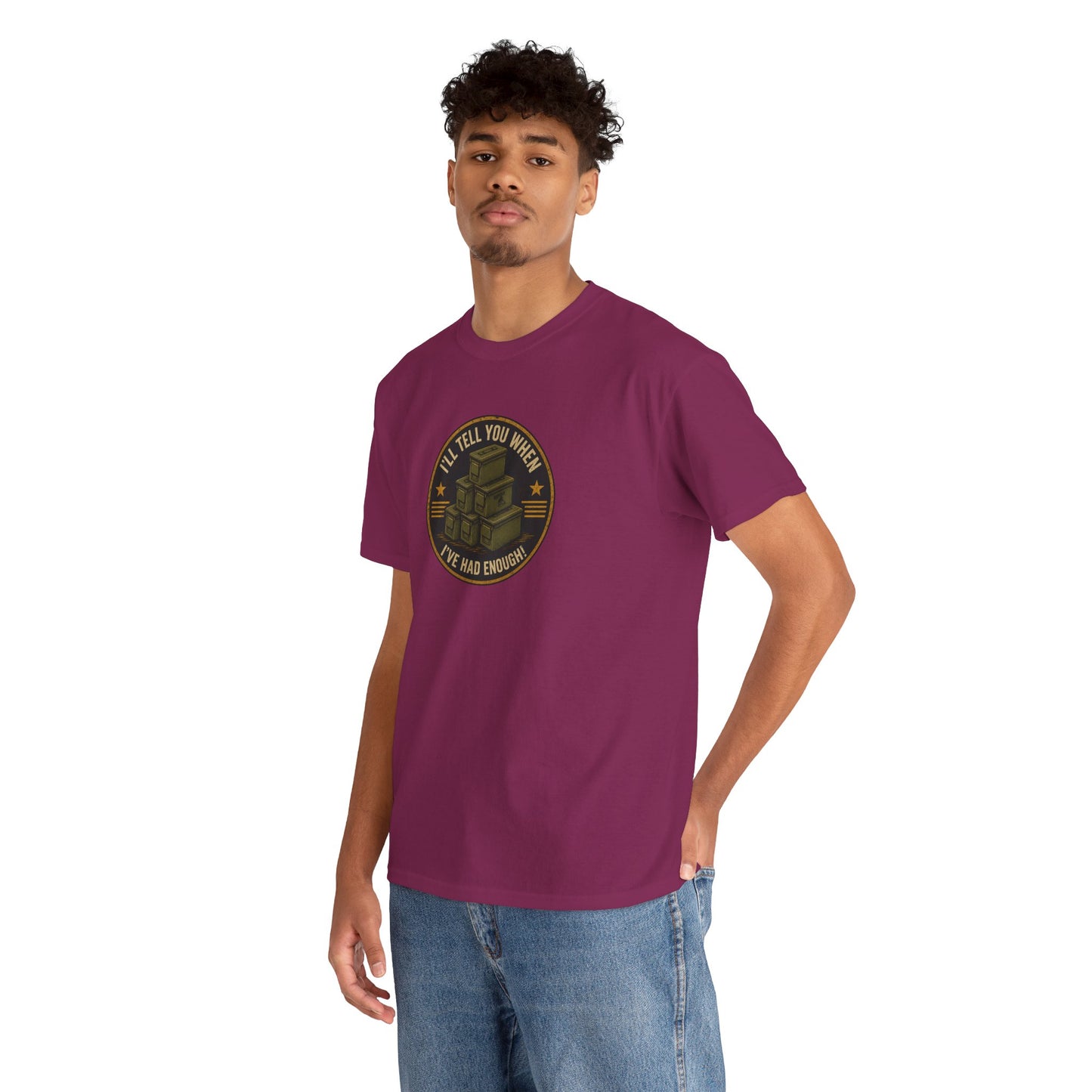It's Never Enough - Unisex Heavy Cotton Tee