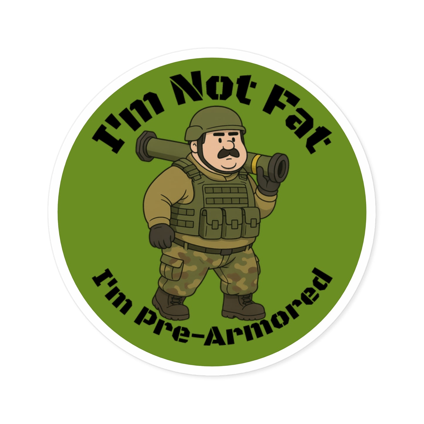 Pre-armored - Round Sticker