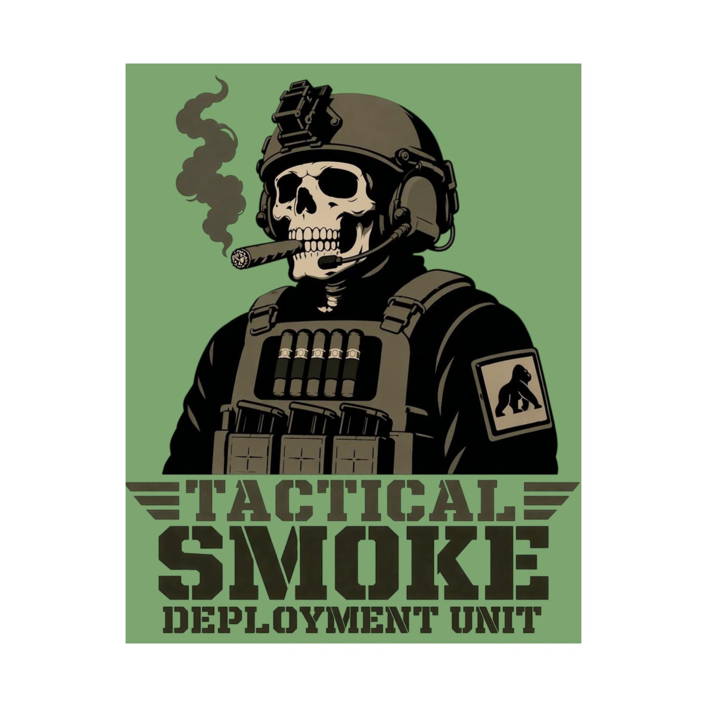 Tactical Smoke - Matte Vertical Posters